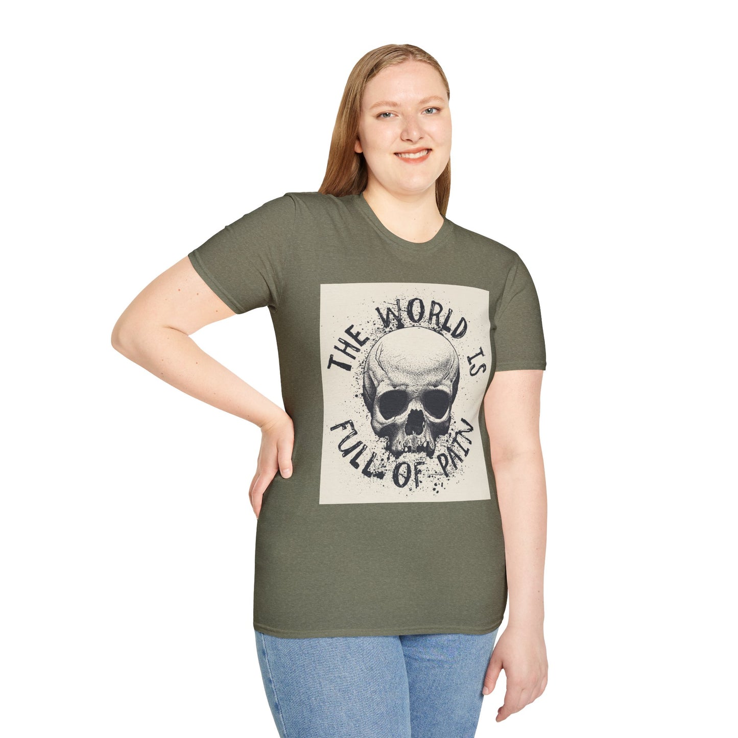 Skull Graphic Unisex T-Shirt - Edgy Casual Wear for Comfort & Style, Grunge Fashion, Gift for Him/Her, Halloween Outfit, Alternative Apparel