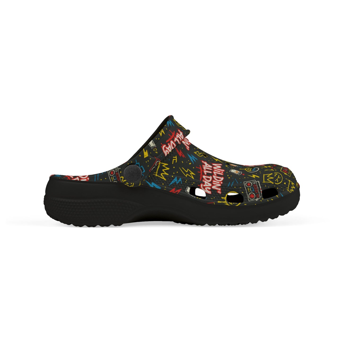 Wildin' All Day Kid's EVA Foam Clogs, Fun Casual Footwear for Kids, Comfortable Summer Shoes, Perfect for Playdates, Outdoor Adventures