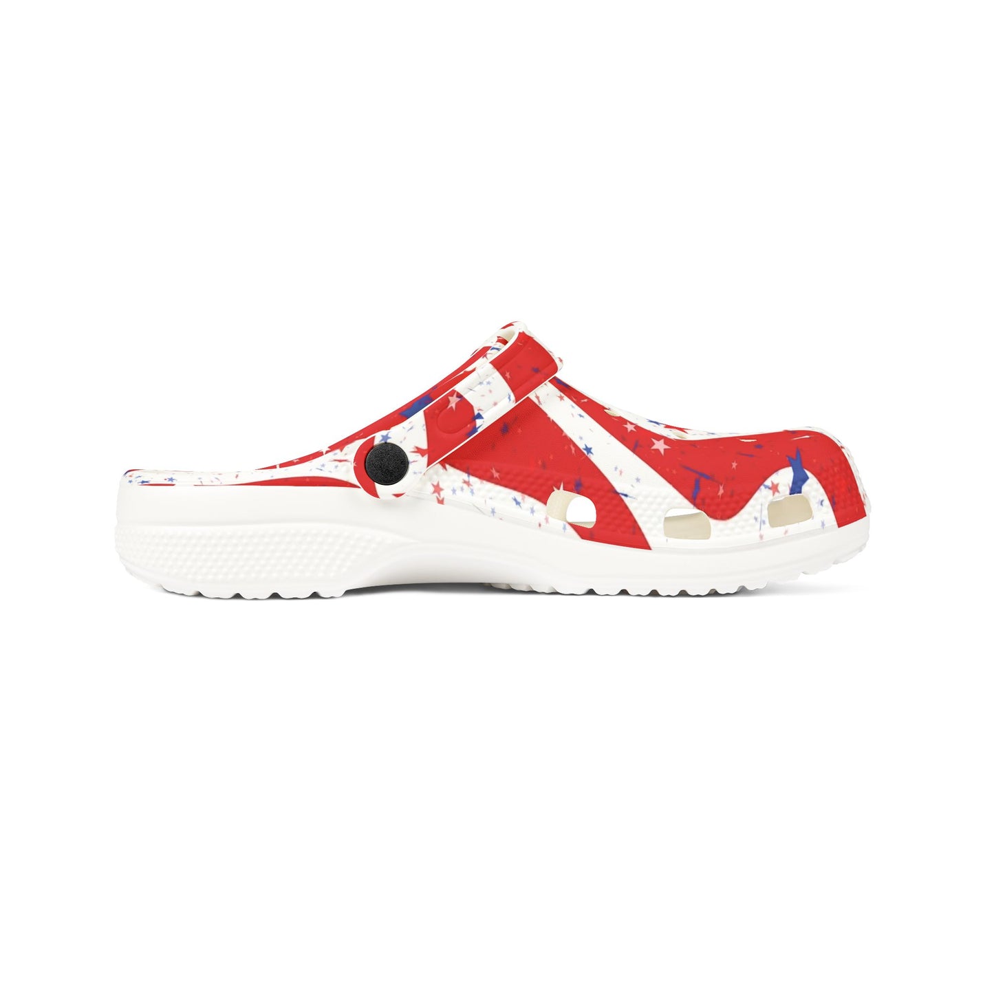 Patriotic EVA Foam Clogs, Comfortable Summer Footwear, Ideal for Independence Day, Casual Wear, Garden, Beach, BBQs