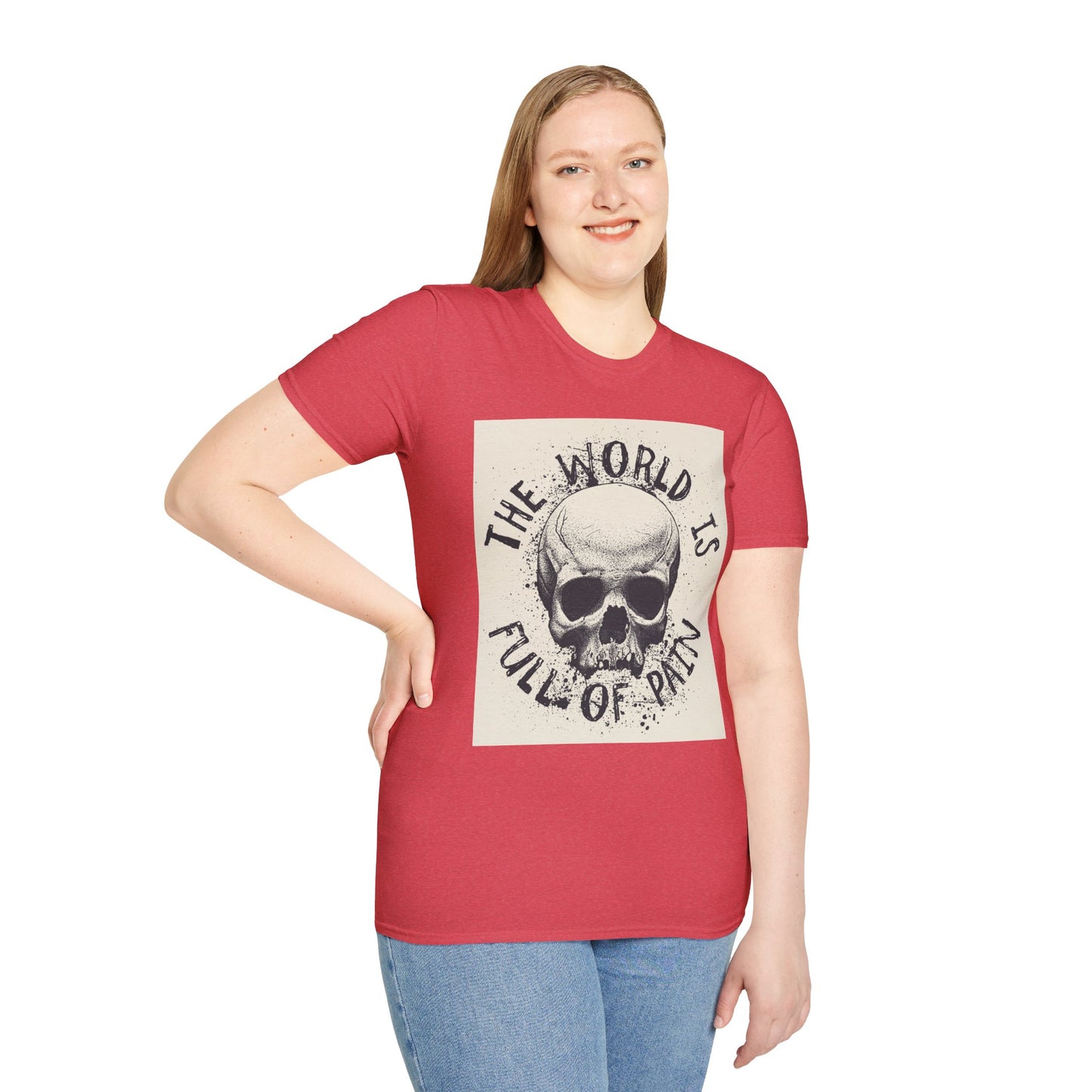 Skull Graphic Unisex T-Shirt - Edgy Casual Wear for Comfort & Style, Grunge Fashion, Gift for Him/Her, Halloween Outfit, Alternative Apparel