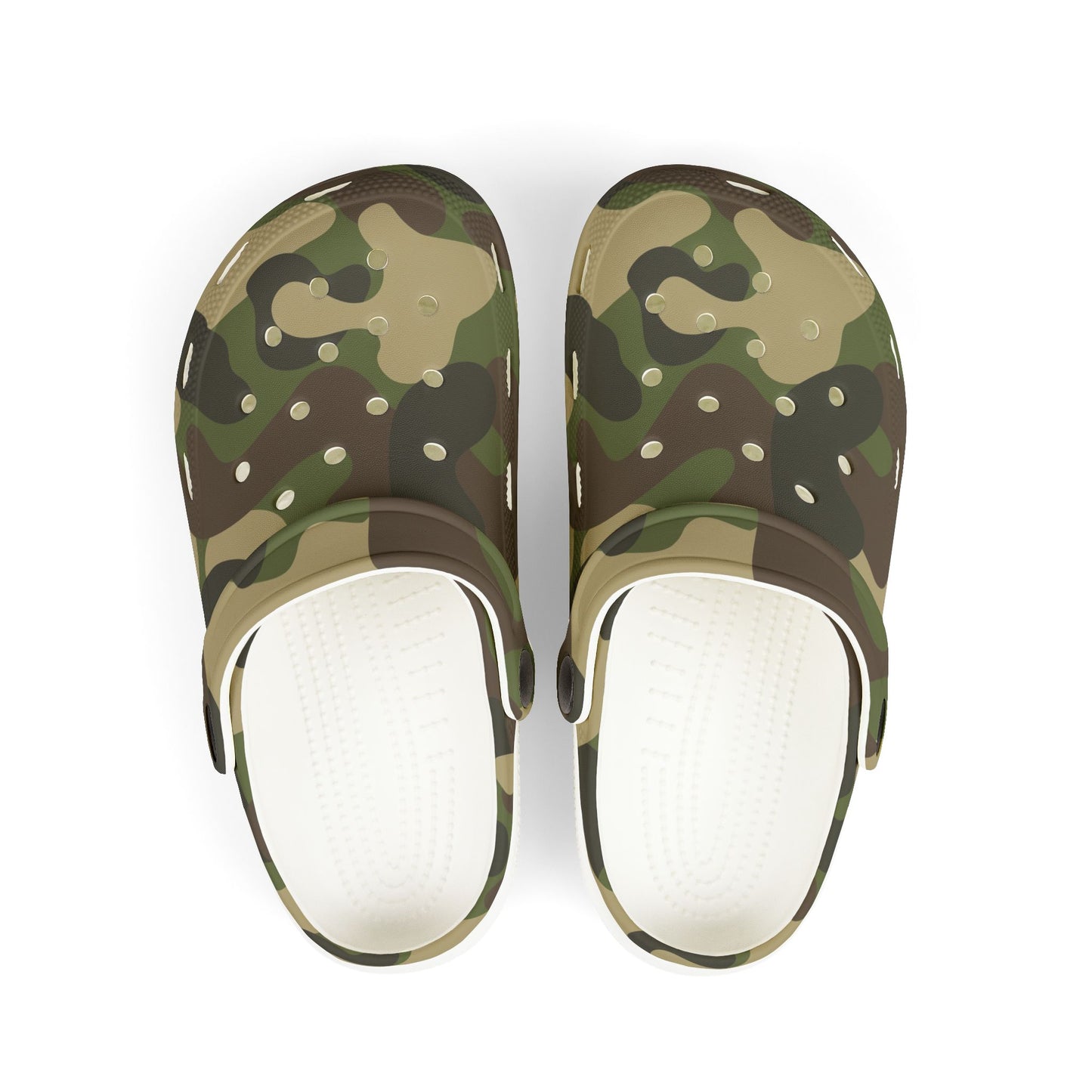 Camouflage Kid's Clogs, Fun Foam Shoes, Outdoor Play Footwear, Summer Sandals, Camo Kids Footwear