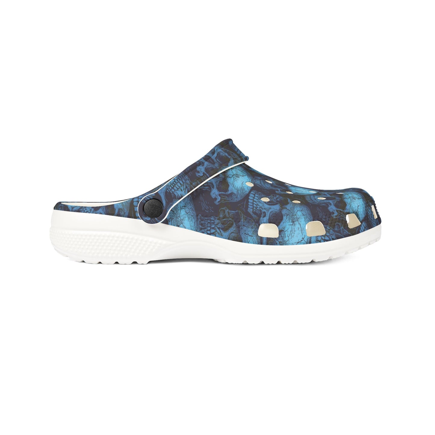 Stylish EVA Foam Clogs - Casual Comfort, Fun Outdoor Footwear, Unique Skulls Design, Perfect for Summer, Garden, Parties, Festivals