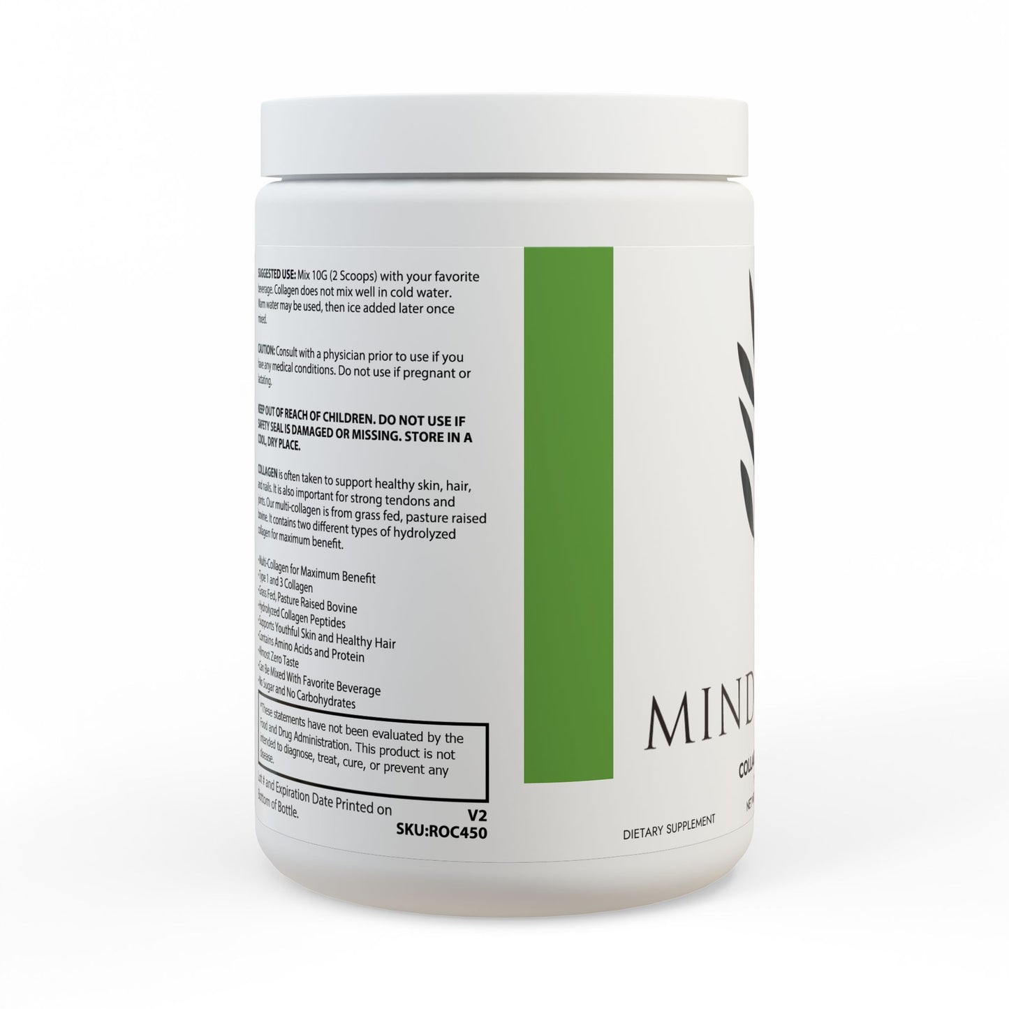 Collagen Peptides Type I & III Supplement (350g, 12.3oz)
