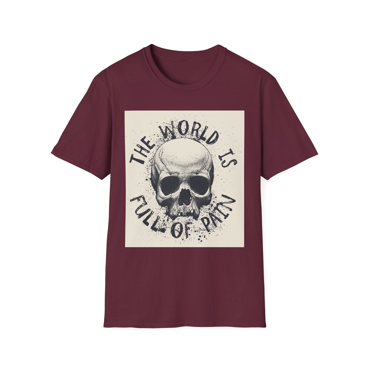 Skull Graphic Unisex T-Shirt - Edgy Casual Wear for Comfort & Style, Grunge Fashion, Gift for Him/Her, Halloween Outfit, Alternative Apparel