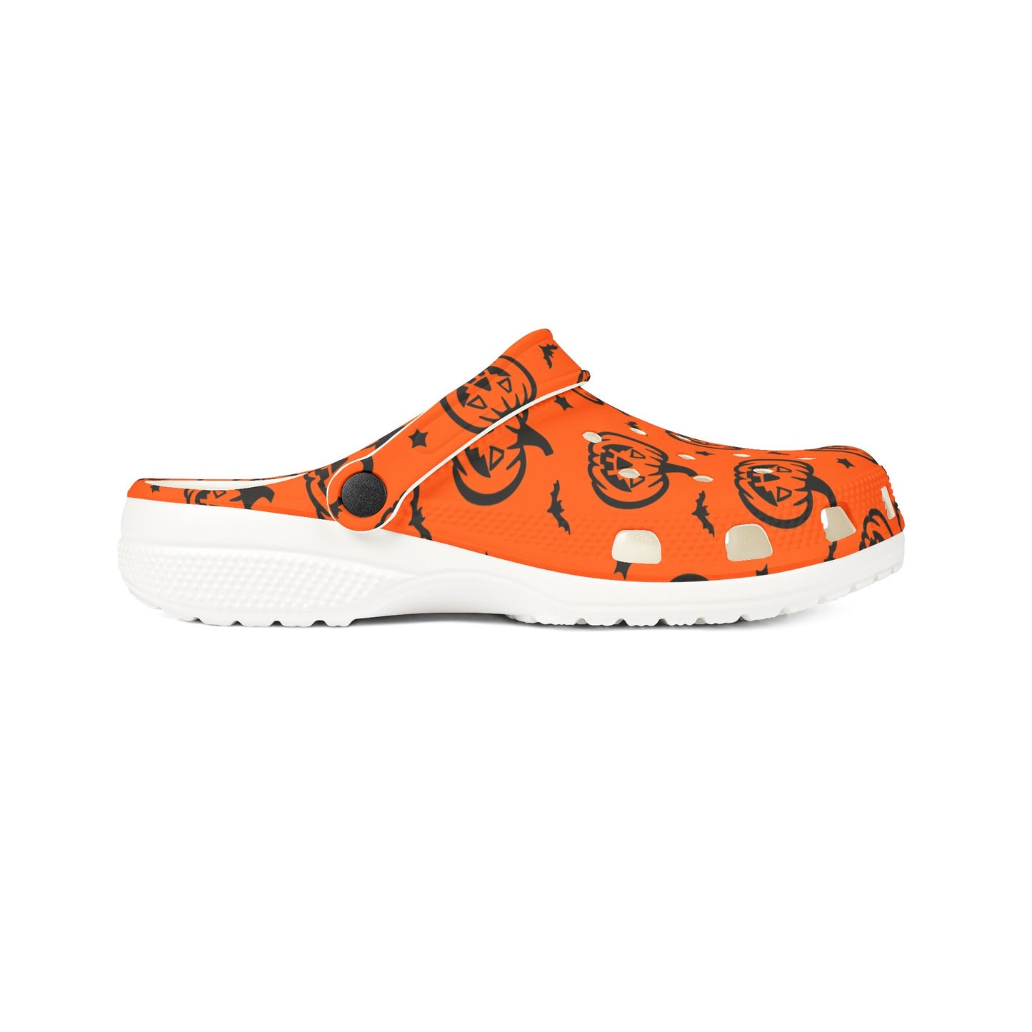 Pumpkin Pattern EVA Foam Clogs | Fun Halloween Footwear, Comfortable House Shoes, Festive Garden Shoes, Unique Gifting Idea