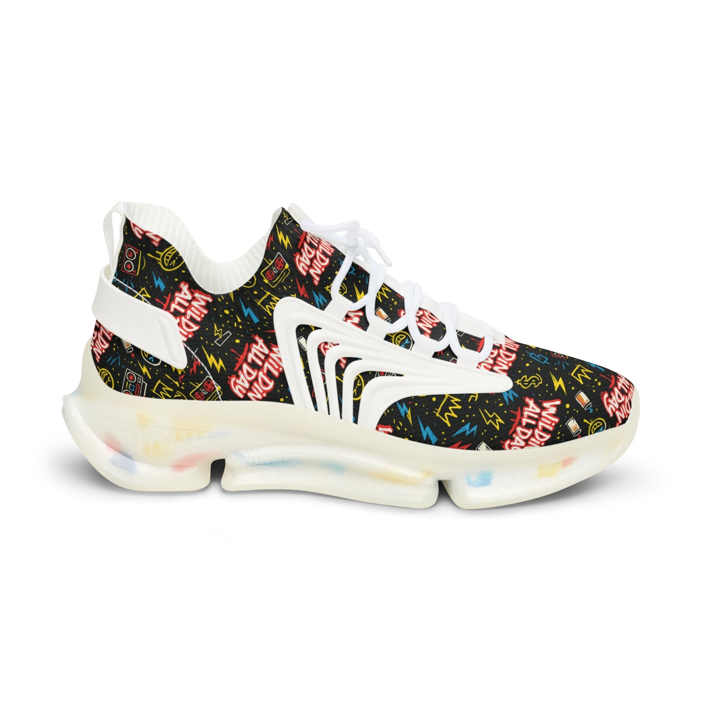 Stylish Graphic Mesh Sneakers for Everyday Adventures | Trendy Footwear, Urban Style, Casual Wear, Festival Fashion, Unique Sneakers