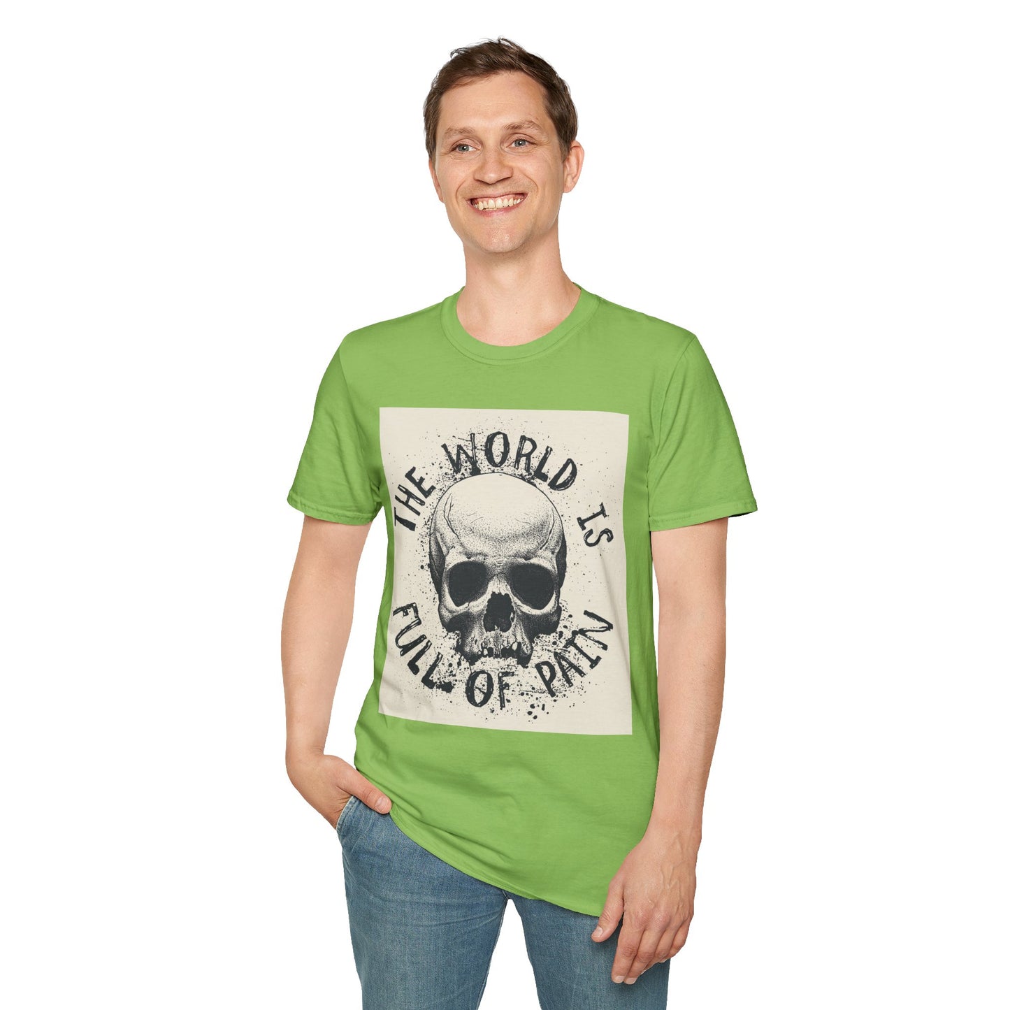 Skull Graphic Unisex T-Shirt - Edgy Casual Wear for Comfort & Style, Grunge Fashion, Gift for Him/Her, Halloween Outfit, Alternative Apparel