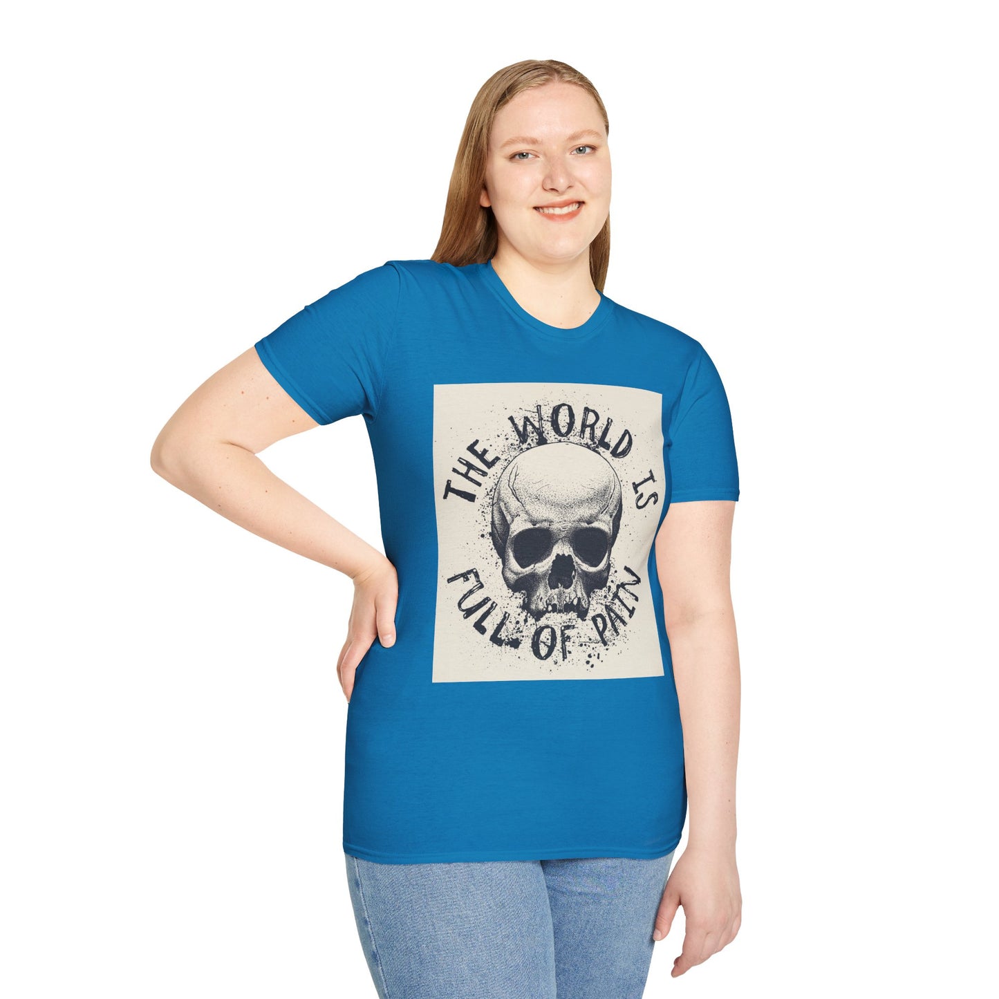 Skull Graphic Unisex T-Shirt - Edgy Casual Wear for Comfort & Style, Grunge Fashion, Gift for Him/Her, Halloween Outfit, Alternative Apparel