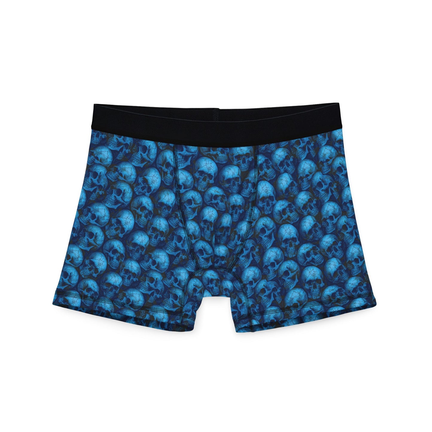 Men's Skull Print Boxers, Cool Gothic Underwear for Men, Unique Men's Sleepwear, Halloween Gift, Comfortable Daily Wear