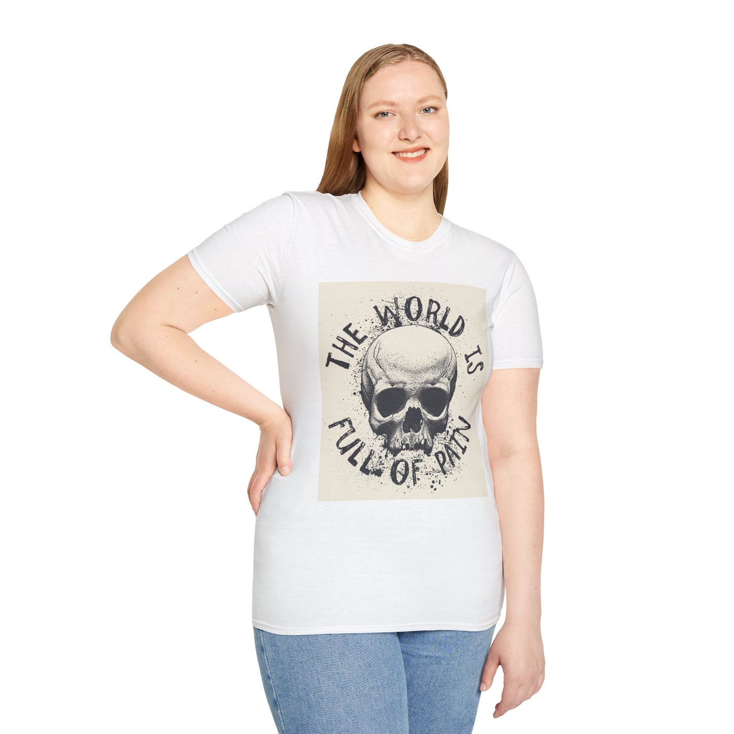 Skull Graphic Unisex T-Shirt - Edgy Casual Wear for Comfort & Style, Grunge Fashion, Gift for Him/Her, Halloween Outfit, Alternative Apparel