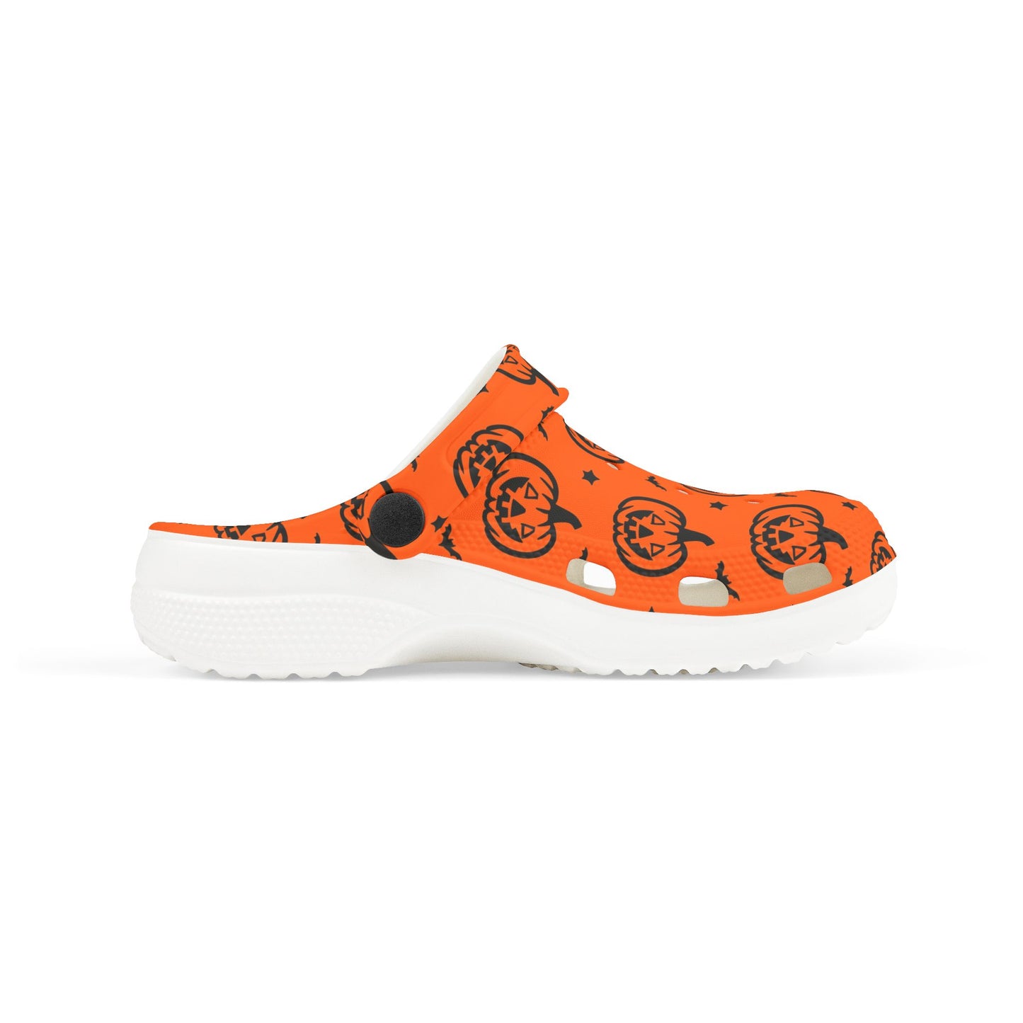 Halloween Pumpkin Kid's Clogs, Fun Foam Shoes, Playful Halloween Footwear, Toddler Halloween Accessories, Kids Holiday Shoes