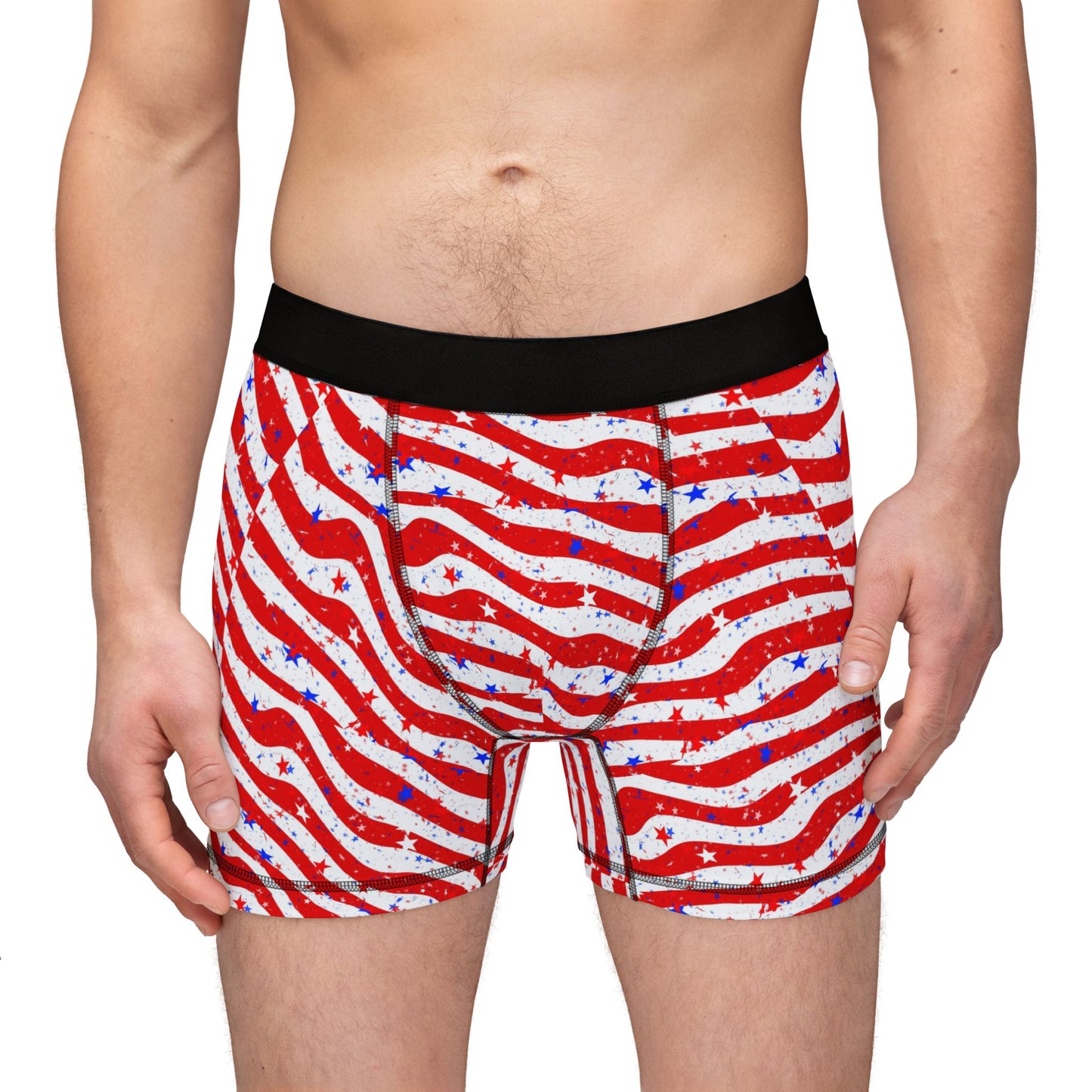 Patriotic Men's Boxers - Fun & Comfortable Underwear, Gift for Dad, Independence Day, Everyday Wear, Stylish AOP Design