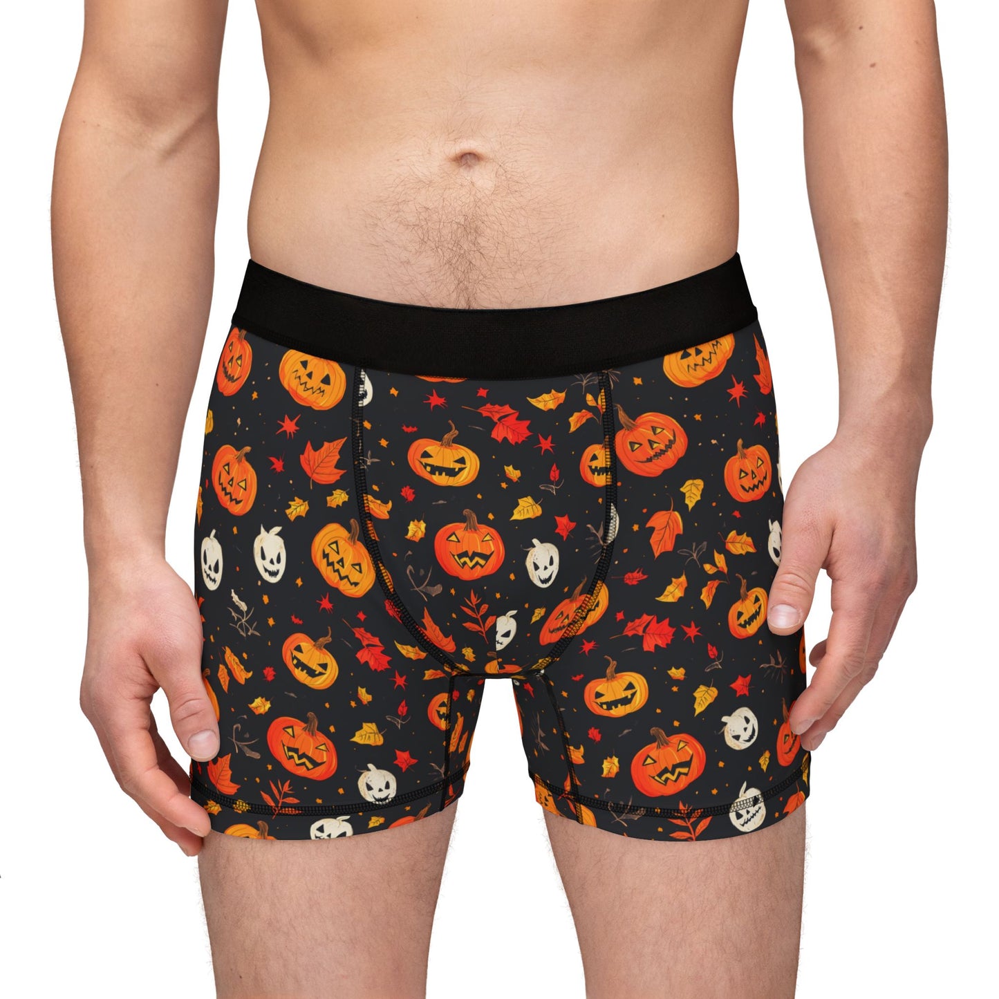 Halloween Men's Boxers, Fun and Festive Boxers, Comfortable Men's Underwear, Holiday Gift for Him, Unique Halloween Apparel