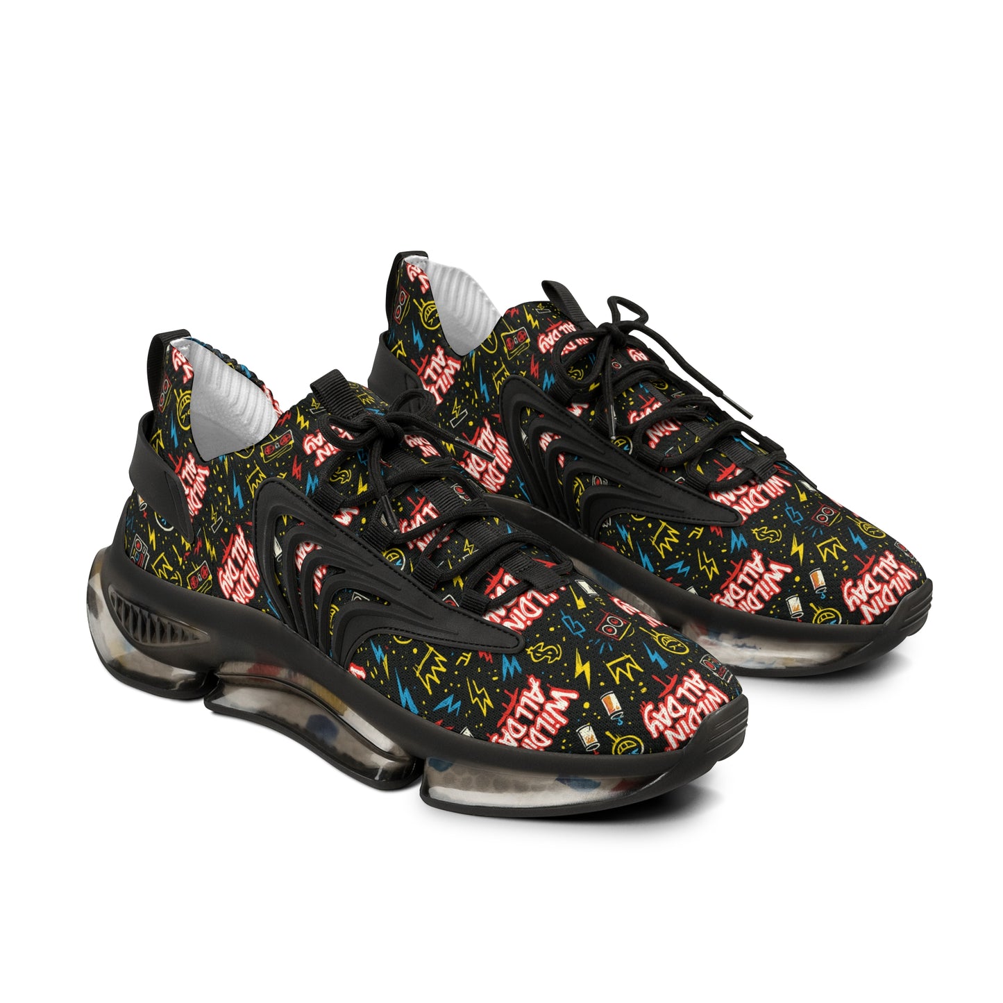 Stylish Graphic Mesh Sneakers for Everyday Adventures | Trendy Footwear, Urban Style, Casual Wear, Festival Fashion, Unique Sneakers