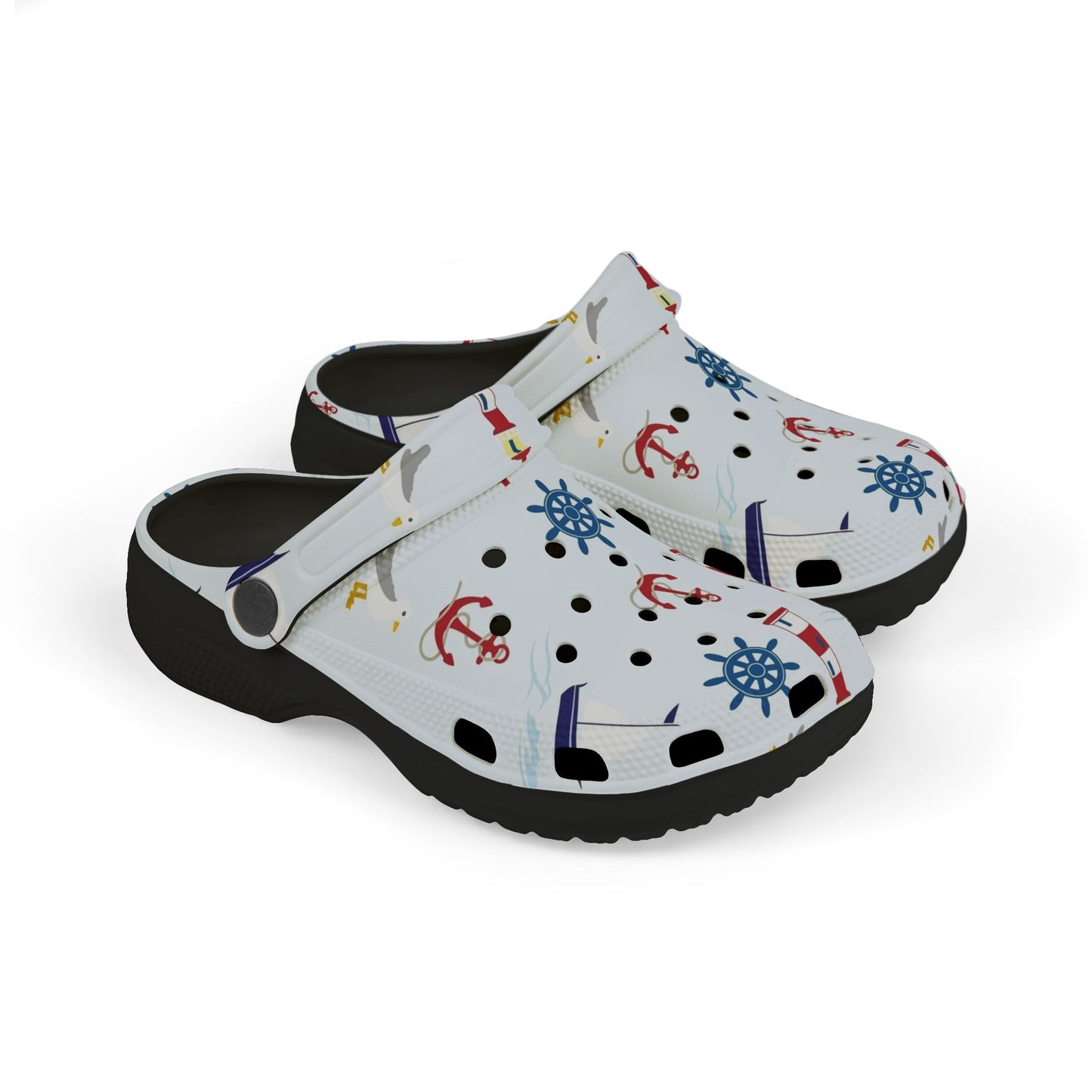 Nautical Kid's Clogs | Fun Foam Shoes for Playtime, Beach Days, Summer Adventures, Perfect Gift for Young Explorers