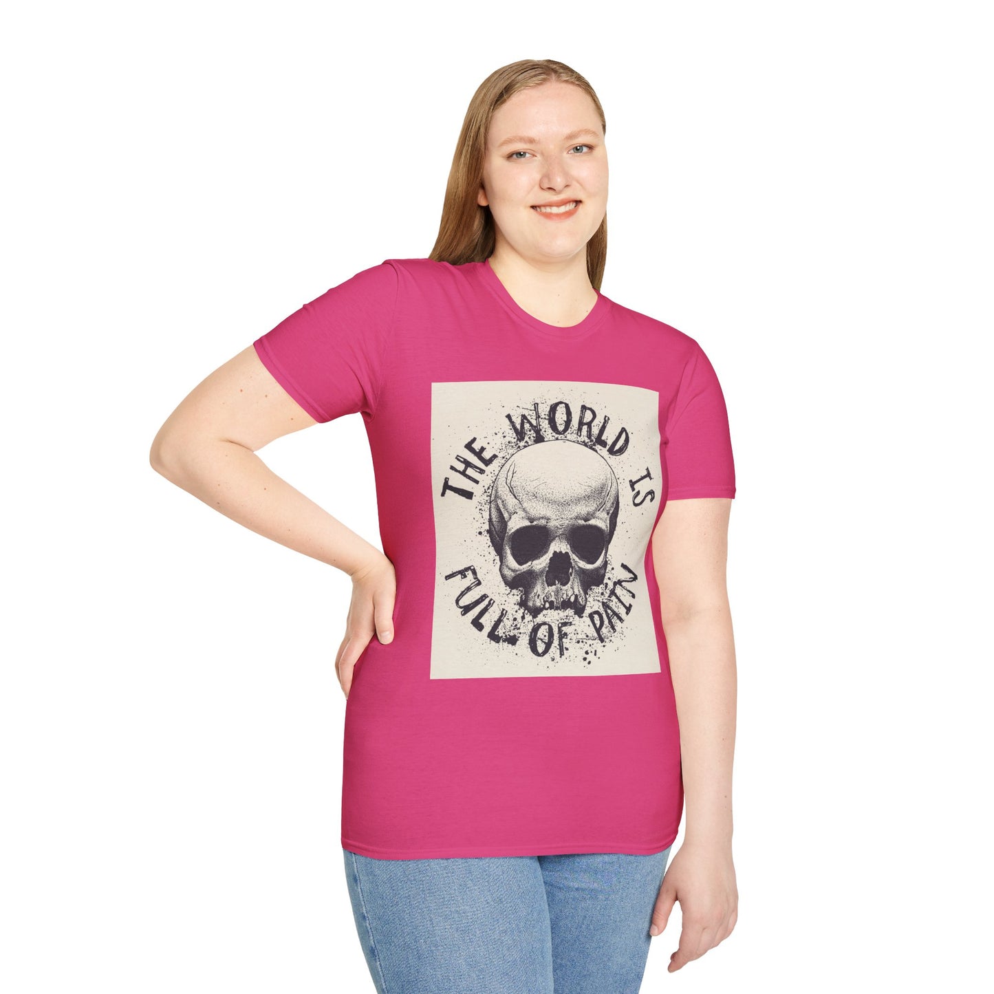Skull Graphic Unisex T-Shirt - Edgy Casual Wear for Comfort & Style, Grunge Fashion, Gift for Him/Her, Halloween Outfit, Alternative Apparel