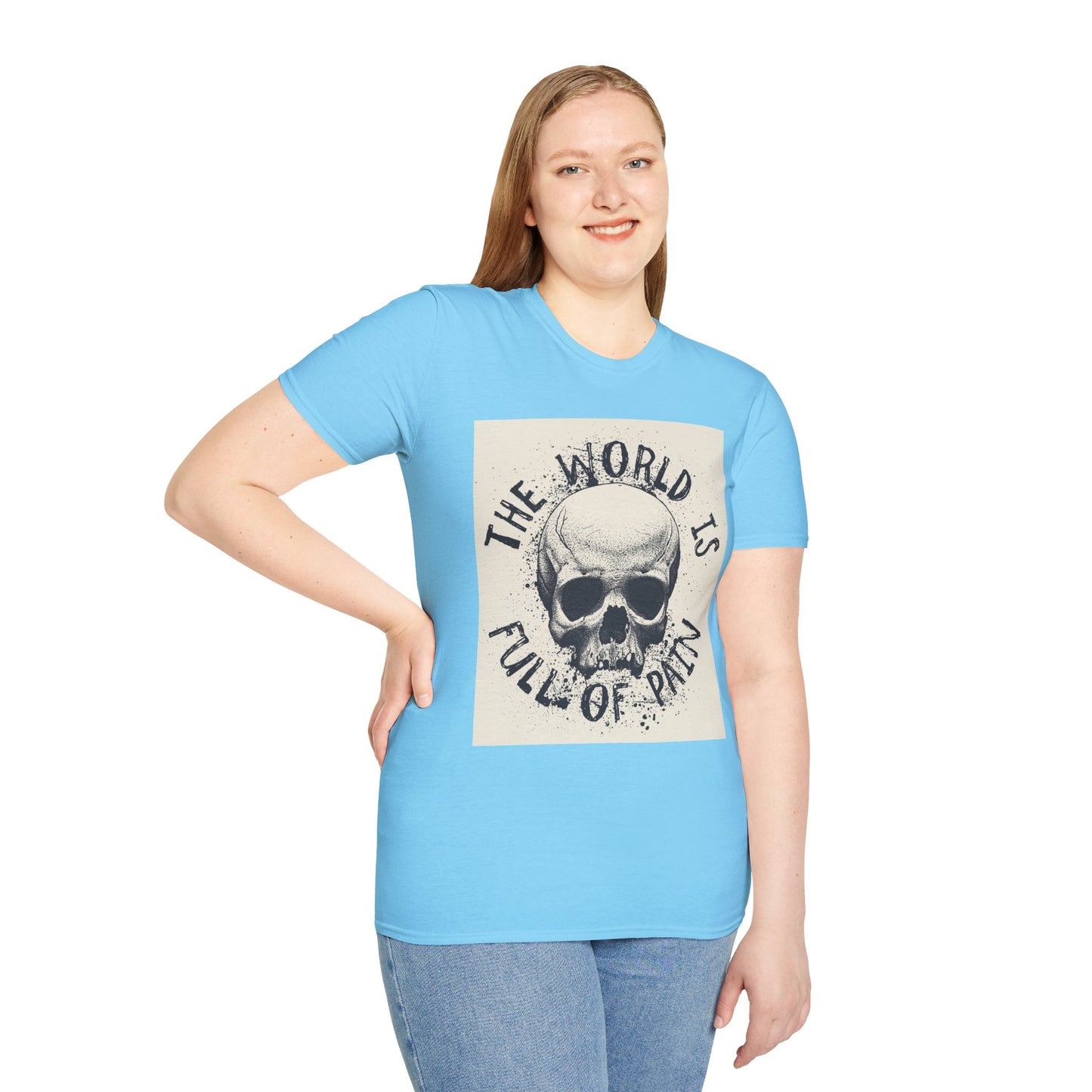 Skull Graphic Unisex T-Shirt - Edgy Casual Wear for Comfort & Style, Grunge Fashion, Gift for Him/Her, Halloween Outfit, Alternative Apparel
