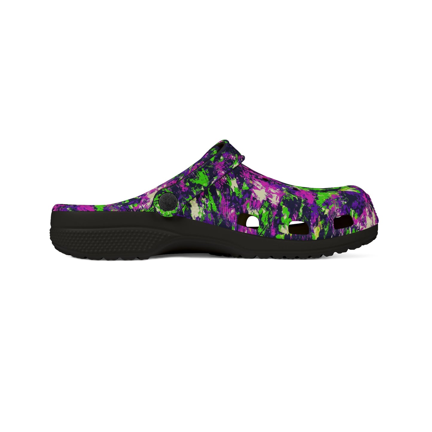 Vibrant EVA Foam Crocs, Colorful Garden Clogs, Stylish Slip-On Footwear, Fun Summer Shoes, Artistic Indoor/Outdoor Sandals