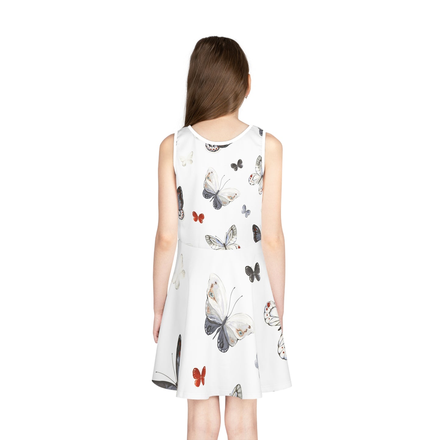 Girls' Butterfly Print Sundress - Perfect for Summer, Party, Beach, and Playtime - Adorable Kids' Fashion