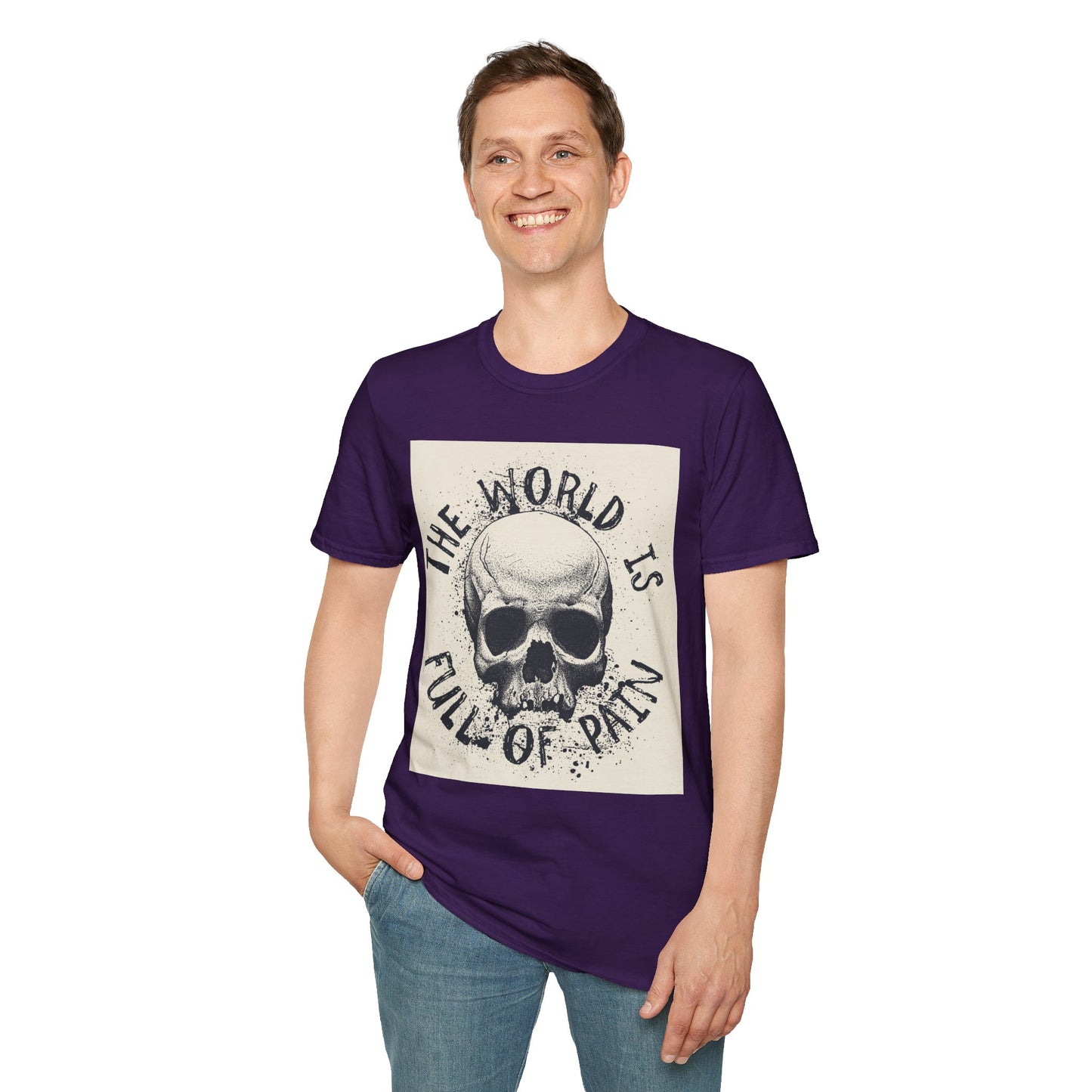 Skull Graphic Unisex T-Shirt - Edgy Casual Wear for Comfort & Style, Grunge Fashion, Gift for Him/Her, Halloween Outfit, Alternative Apparel