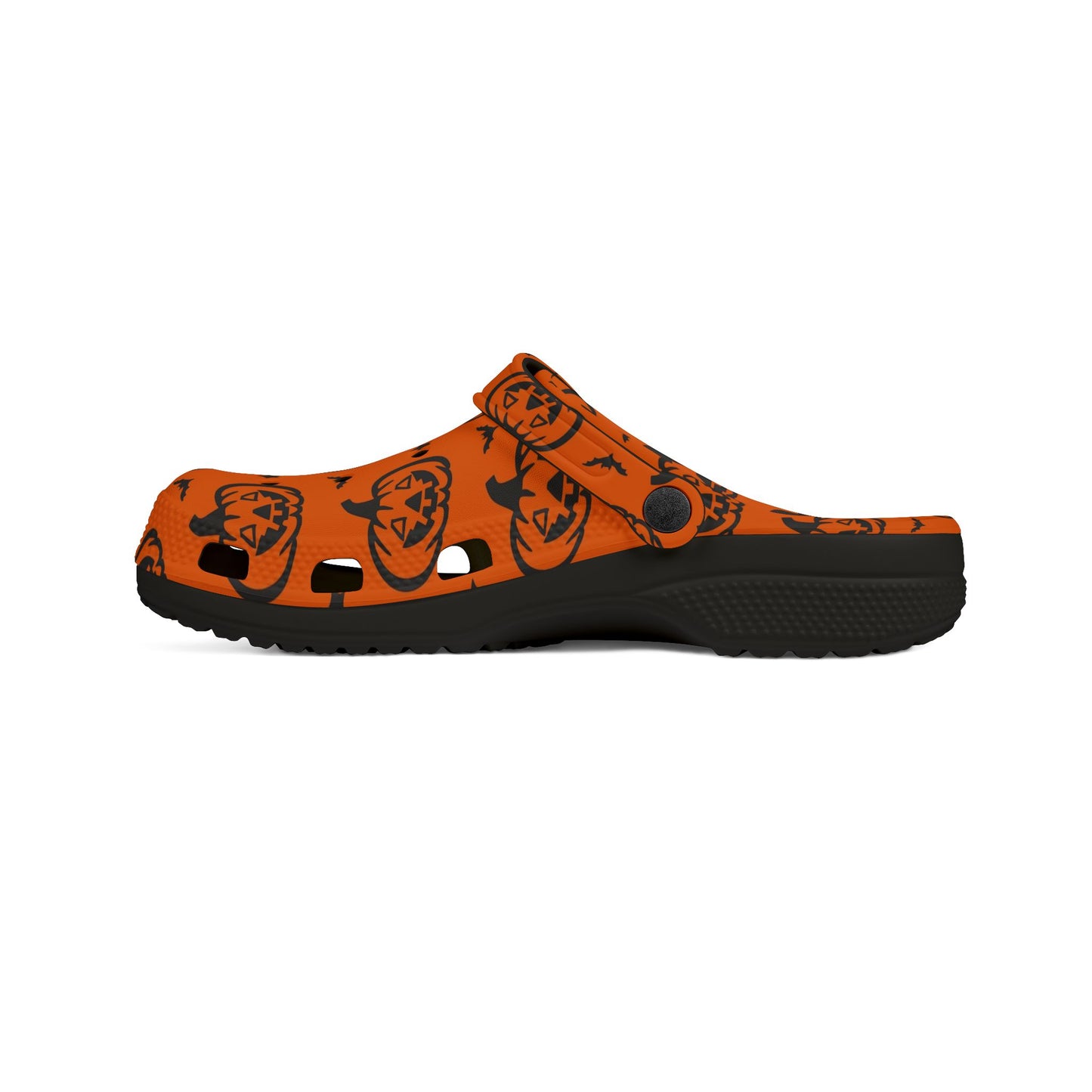 Pumpkin Pattern EVA Foam Clogs | Fun Halloween Footwear, Comfortable House Shoes, Festive Garden Shoes, Unique Gifting Idea