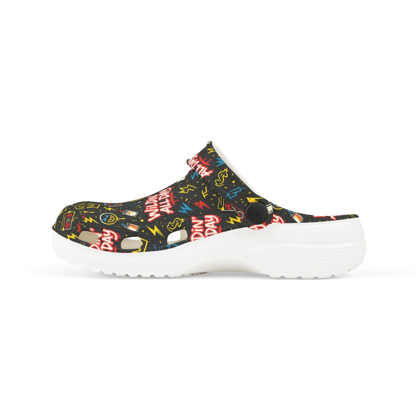 Wildin' All Day Kid's EVA Foam Clogs, Fun Casual Footwear for Kids, Comfortable Summer Shoes, Perfect for Playdates, Outdoor Adventures