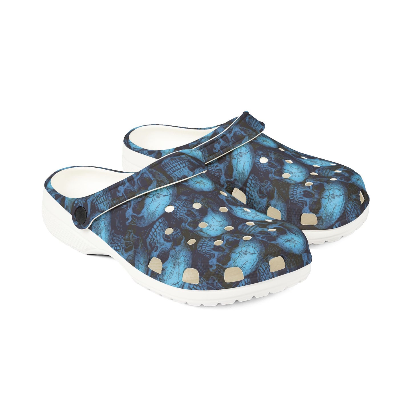 Stylish EVA Foam Clogs - Casual Comfort, Fun Outdoor Footwear, Unique Skulls Design, Perfect for Summer, Garden, Parties, Festivals