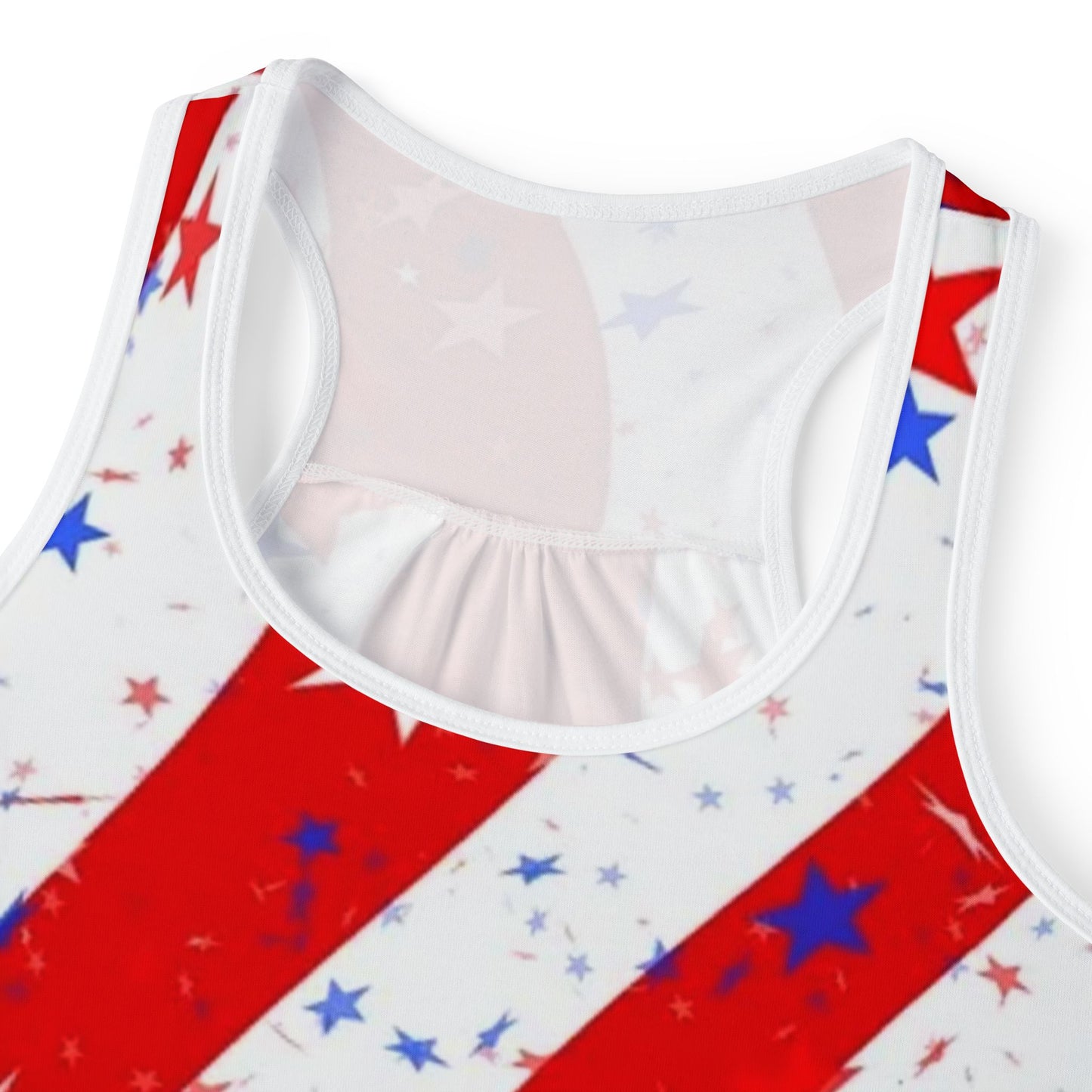 Patriotic Women's Tank Top, Summer Shirt, Independence Day Apparel, USA Flag Top, Holiday Outfit