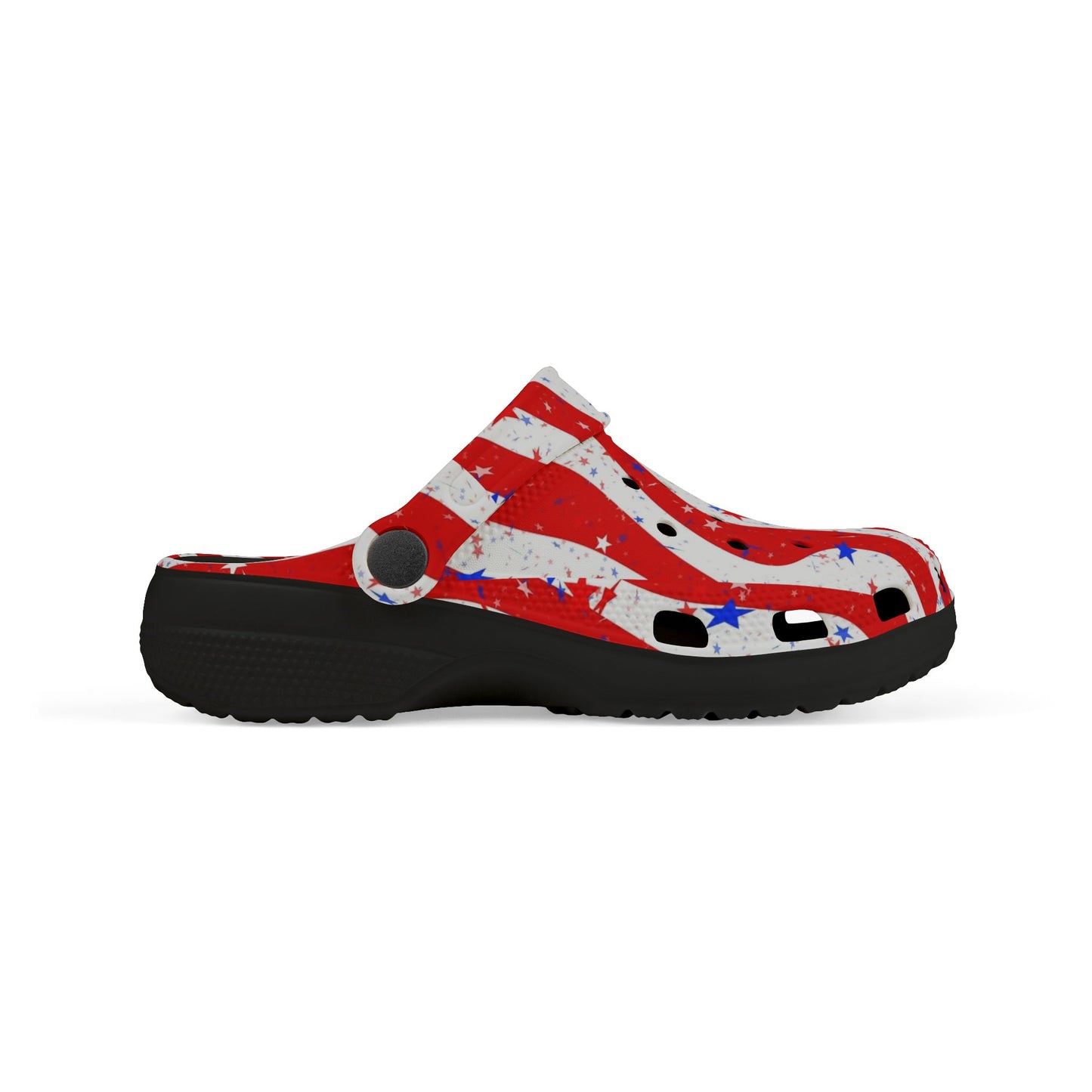 Patriotic Kid's EVA Foam Clogs - Fun, Festive Summer Footwear for Kids, Perfect for Independence Day, Family Gatherings, and Playtime