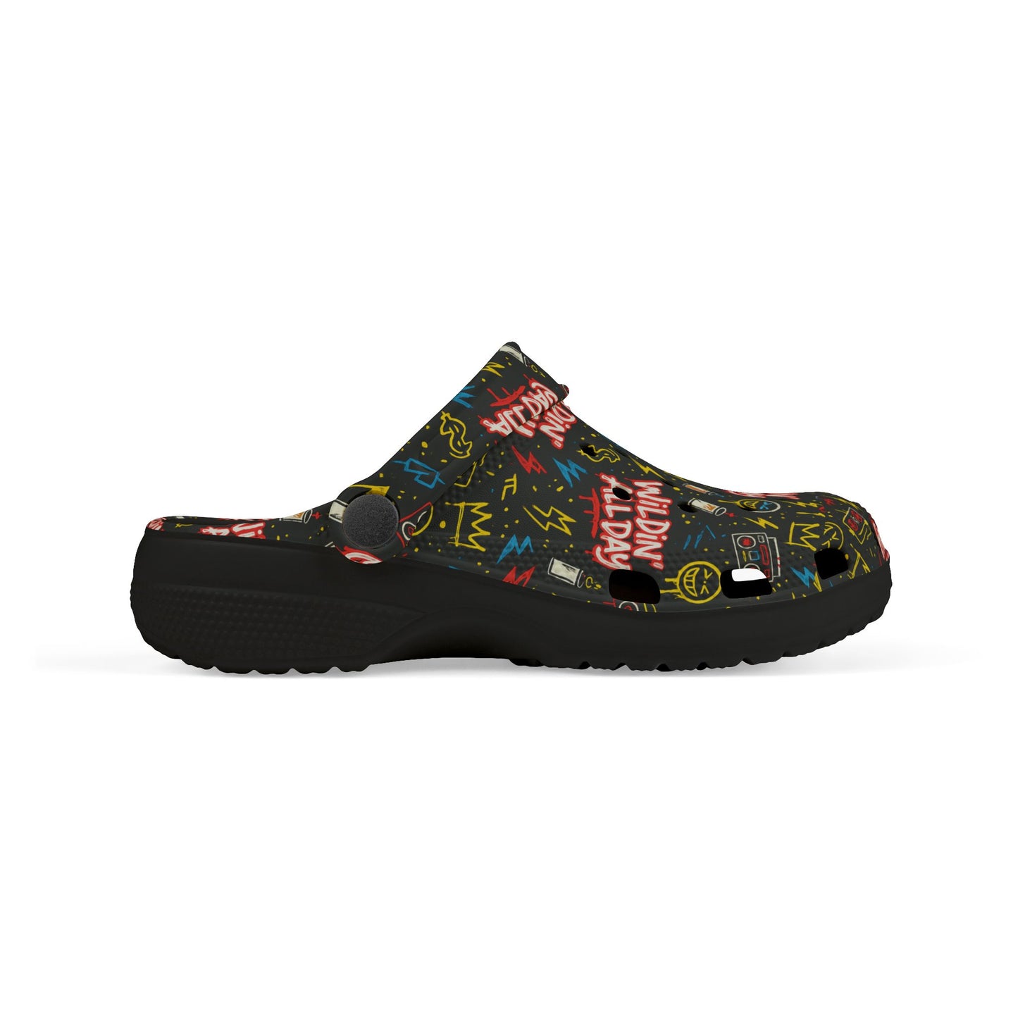 Wildin' All Day Kid's EVA Foam Clogs, Fun Casual Footwear for Kids, Comfortable Summer Shoes, Perfect for Playdates, Outdoor Adventures