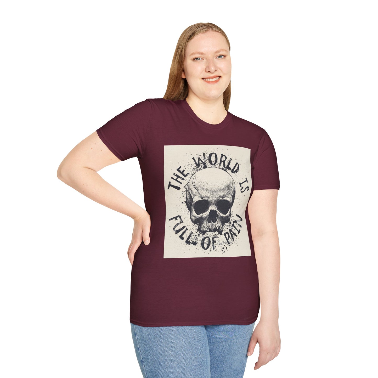 Skull Graphic Unisex T-Shirt - Edgy Casual Wear for Comfort & Style, Grunge Fashion, Gift for Him/Her, Halloween Outfit, Alternative Apparel