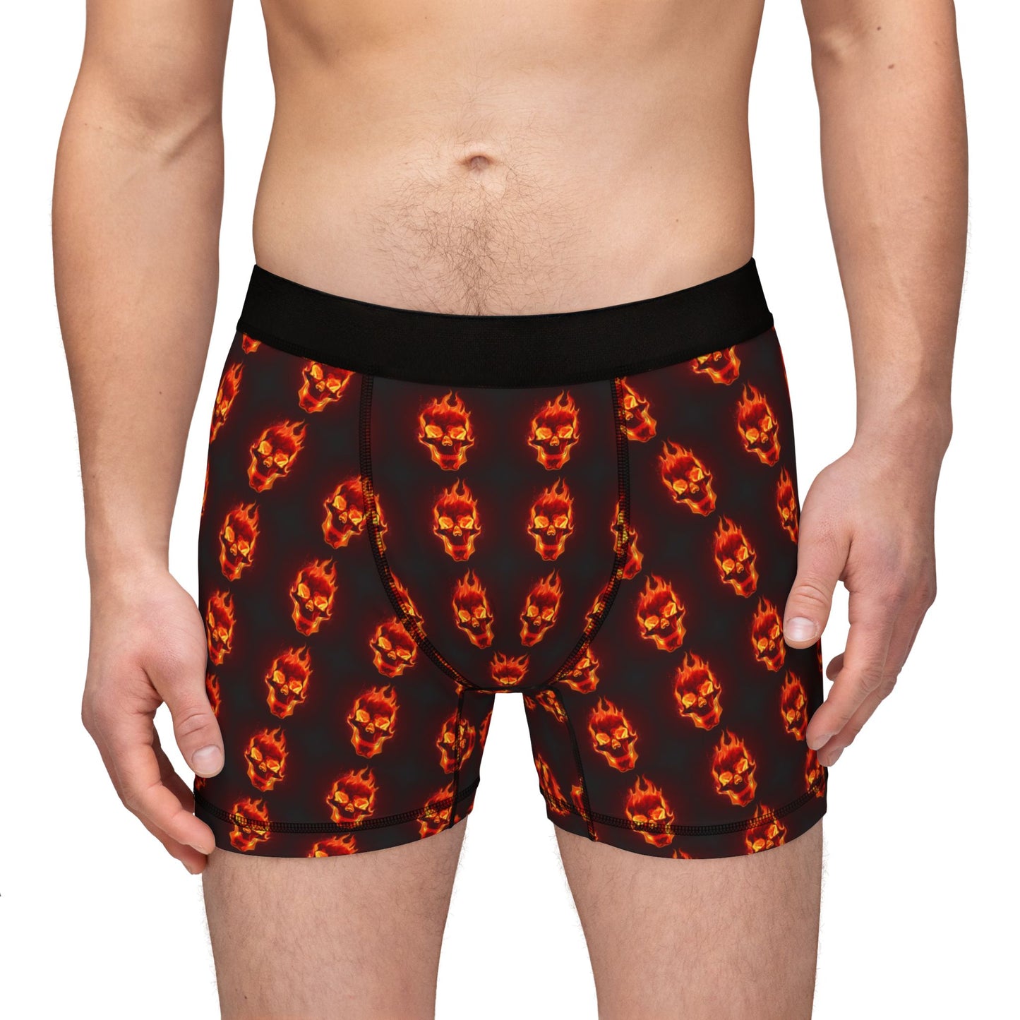 Men's Skull Print Boxers, Funky Men's Underwear, Gothic Loungewear, Halloween Gift, Unique Boxer Shorts