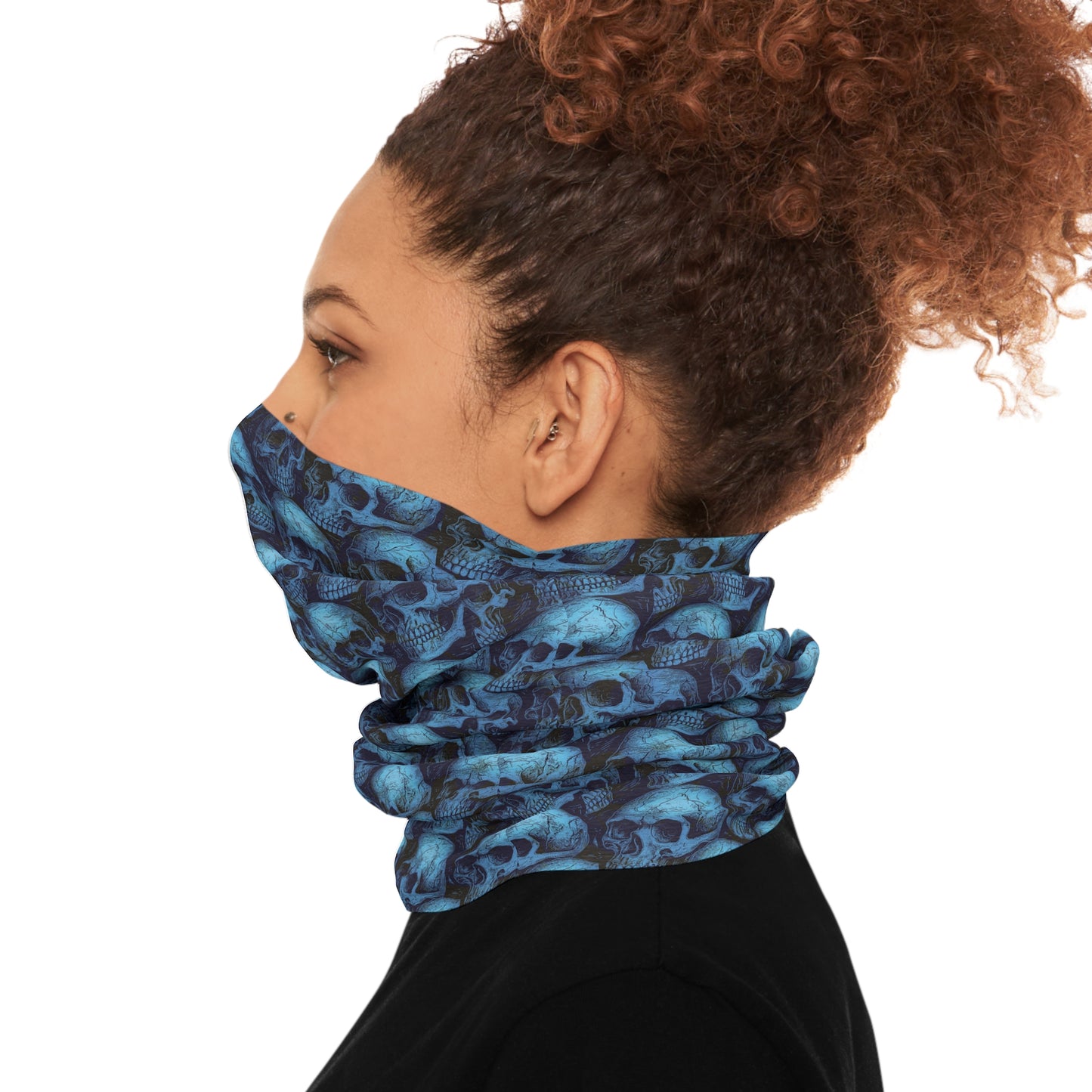Gothic Tube Scarf with Skull Design, Unique Neck Warmer, Fashion Accessory for Outdoor Adventures, Halloween Gift, Festival Wear