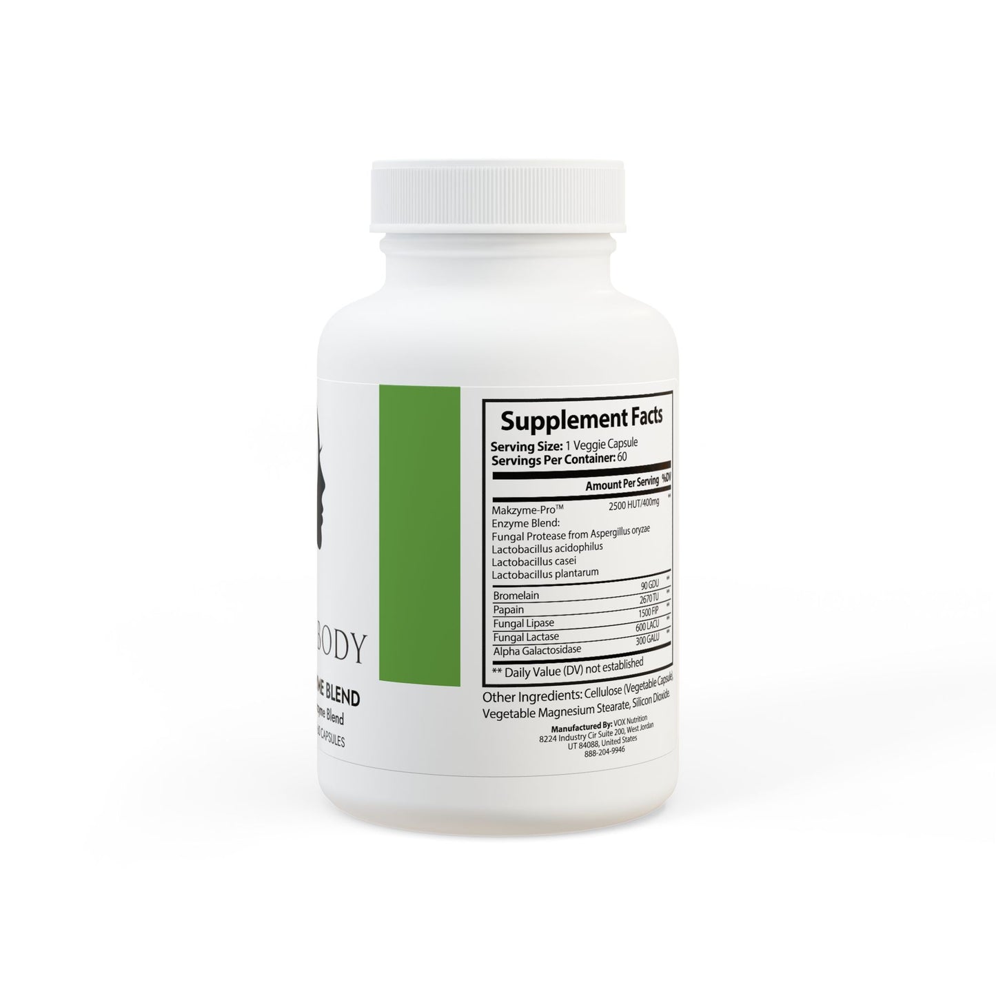 Digestive Enzyme Blend Supplement (60 Capsules)