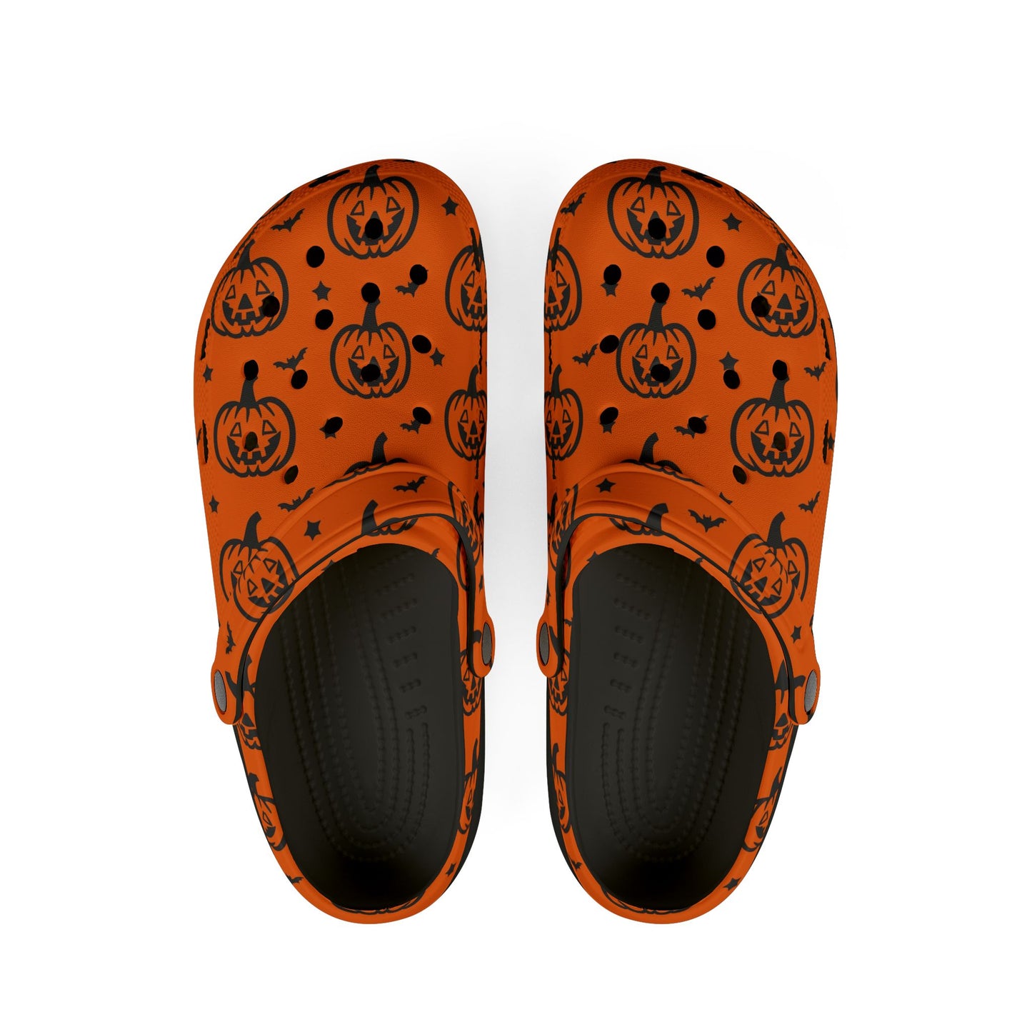 Pumpkin Pattern EVA Foam Clogs | Fun Halloween Footwear, Comfortable House Shoes, Festive Garden Shoes, Unique Gifting Idea