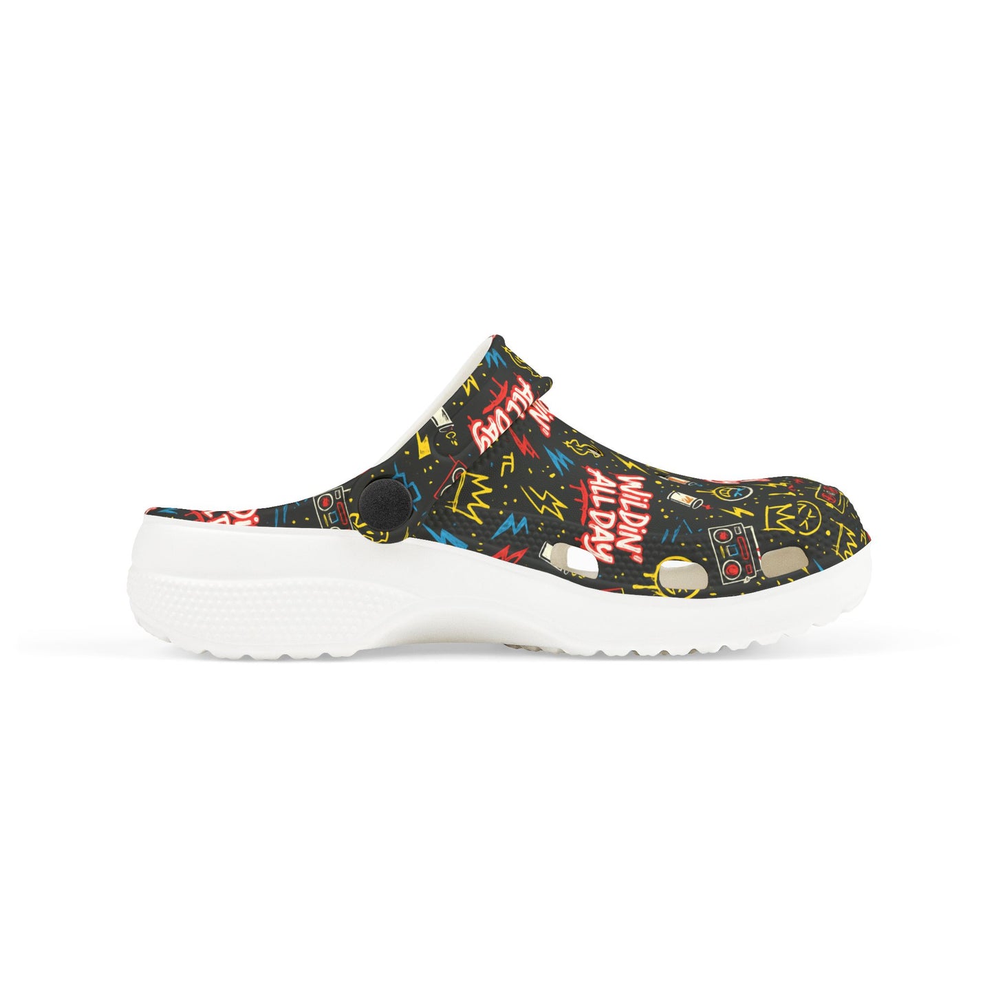 Wildin' All Day Kid's EVA Foam Clogs, Fun Casual Footwear for Kids, Comfortable Summer Shoes, Perfect for Playdates, Outdoor Adventures