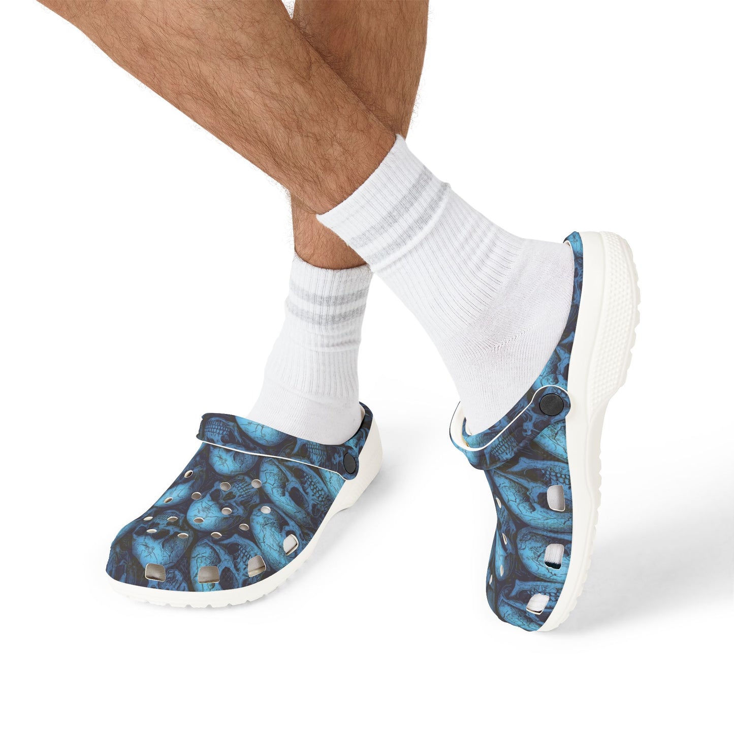 Stylish EVA Foam Clogs - Casual Comfort, Fun Outdoor Footwear, Unique Skulls Design, Perfect for Summer, Garden, Parties, Festivals