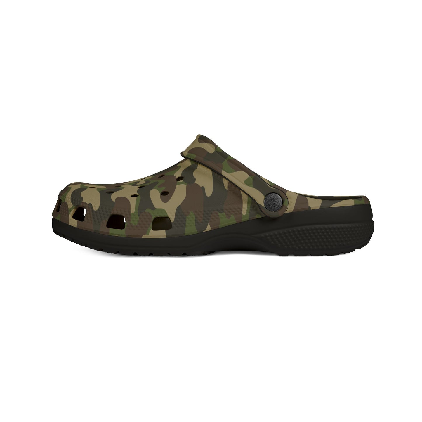 Camo EVA Foam Slip-On Shoes, Lightweight Clogs for Garden, Casual Wear, Summer Outings, Comfortable Footwear