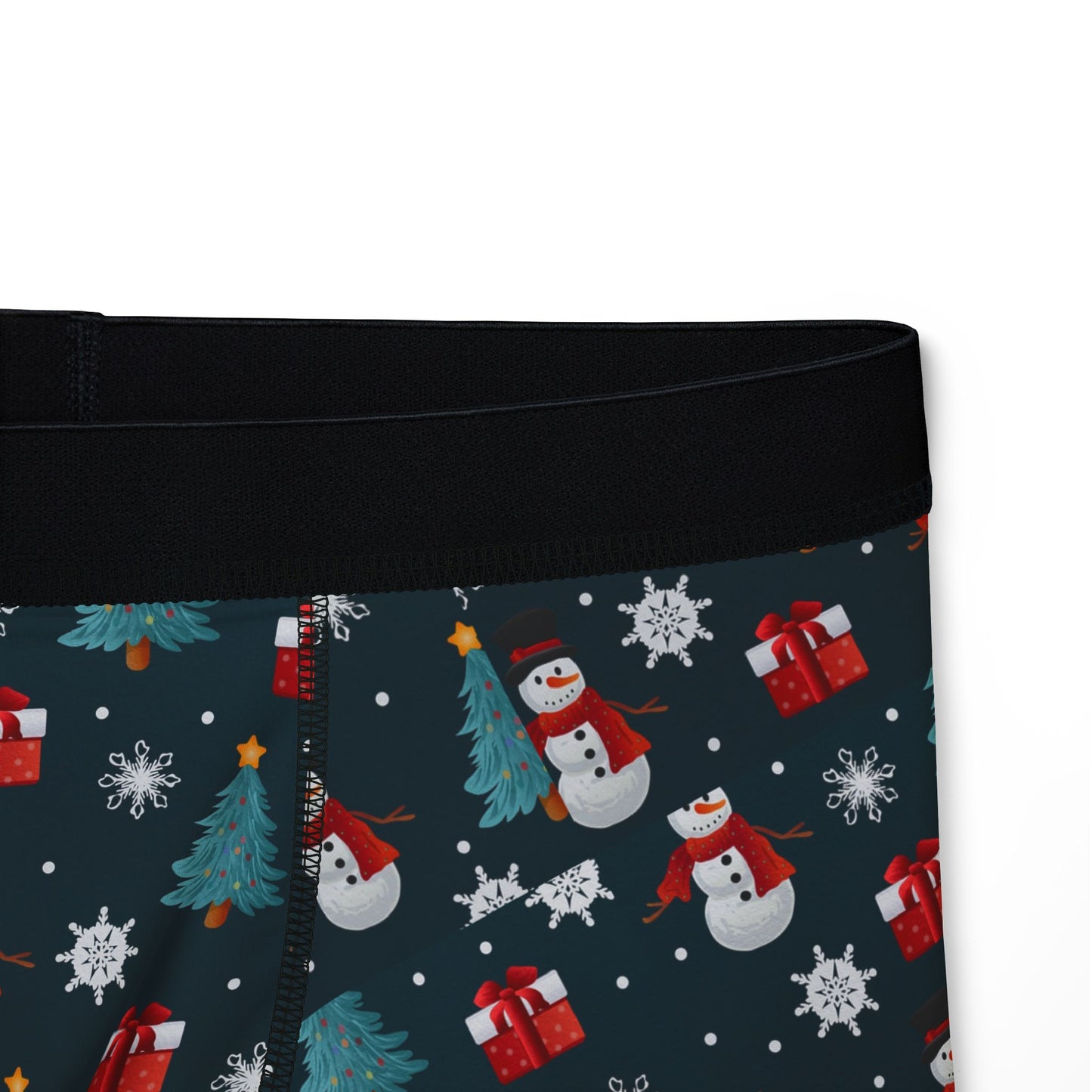 Festive Men's Boxers, Christmas Underwear, Holiday Boxers, Gift for Him, Fun Santa Print Loungewear
