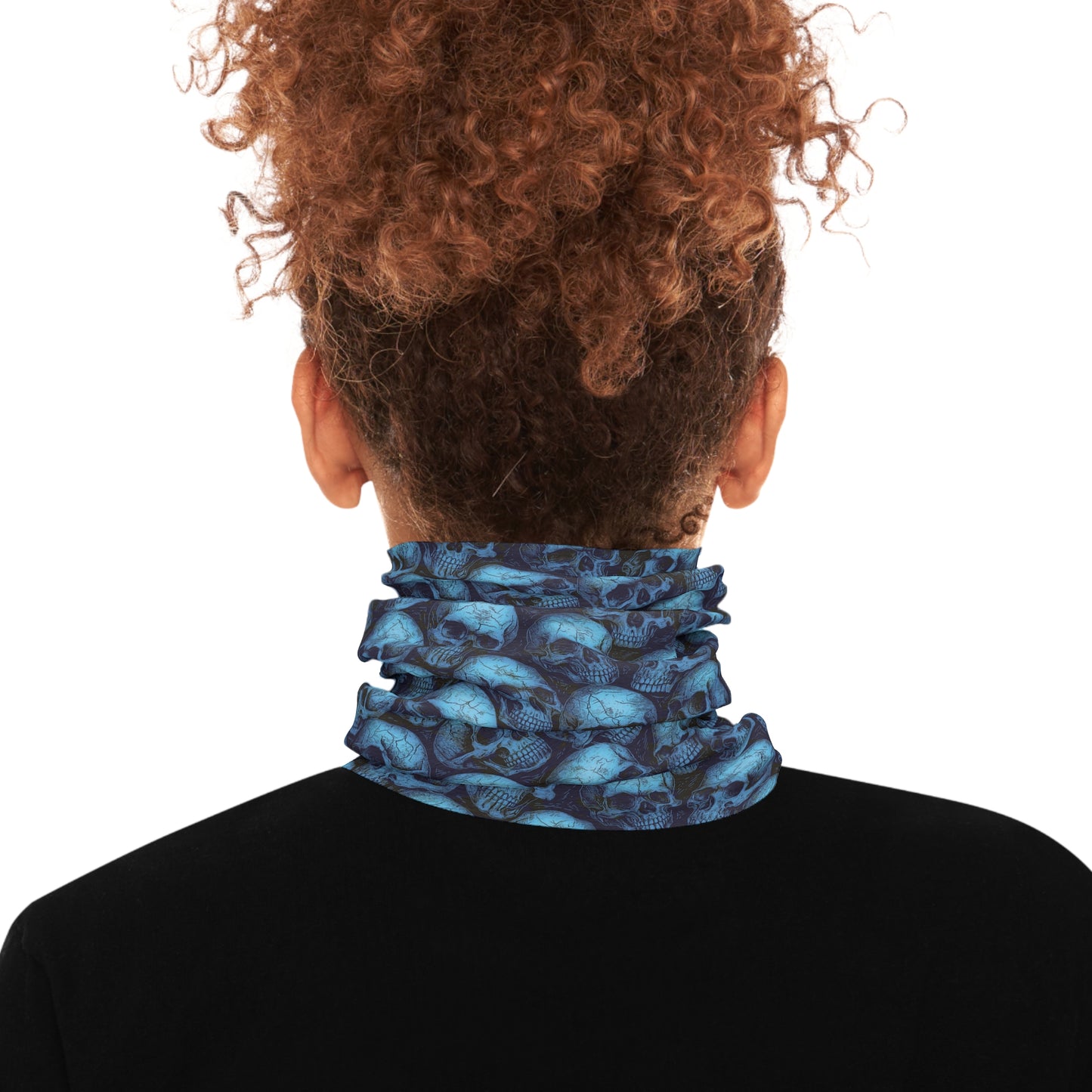 Gothic Tube Scarf with Skull Design, Unique Neck Warmer, Fashion Accessory for Outdoor Adventures, Halloween Gift, Festival Wear