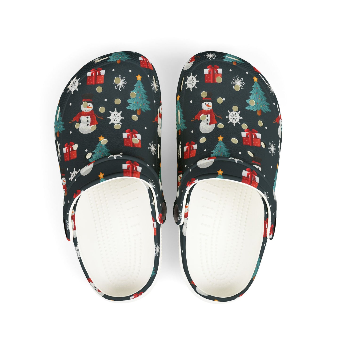 Festive Kid's Clogs with Christmas Design - Perfect for Holiday Cheer, Playtime, Parties, Home Use, Family Gatherings