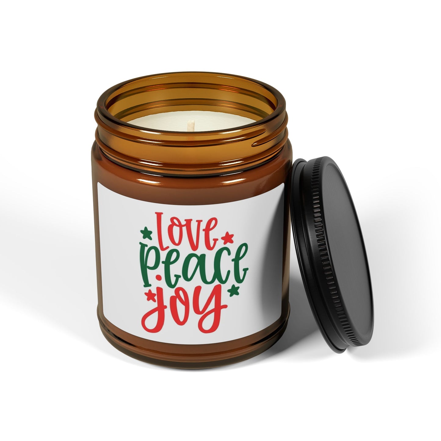 Holiday Scented Soy Candle - Love Peace Joy