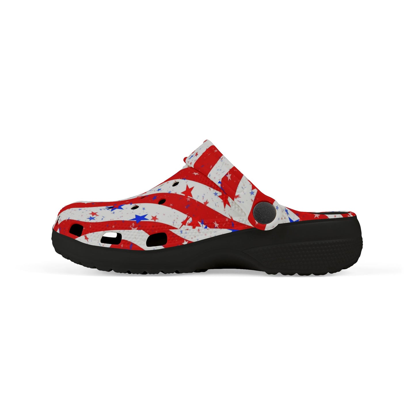 Patriotic Kid's EVA Foam Clogs - Fun, Festive Summer Footwear for Kids, Perfect for Independence Day, Family Gatherings, and Playtime