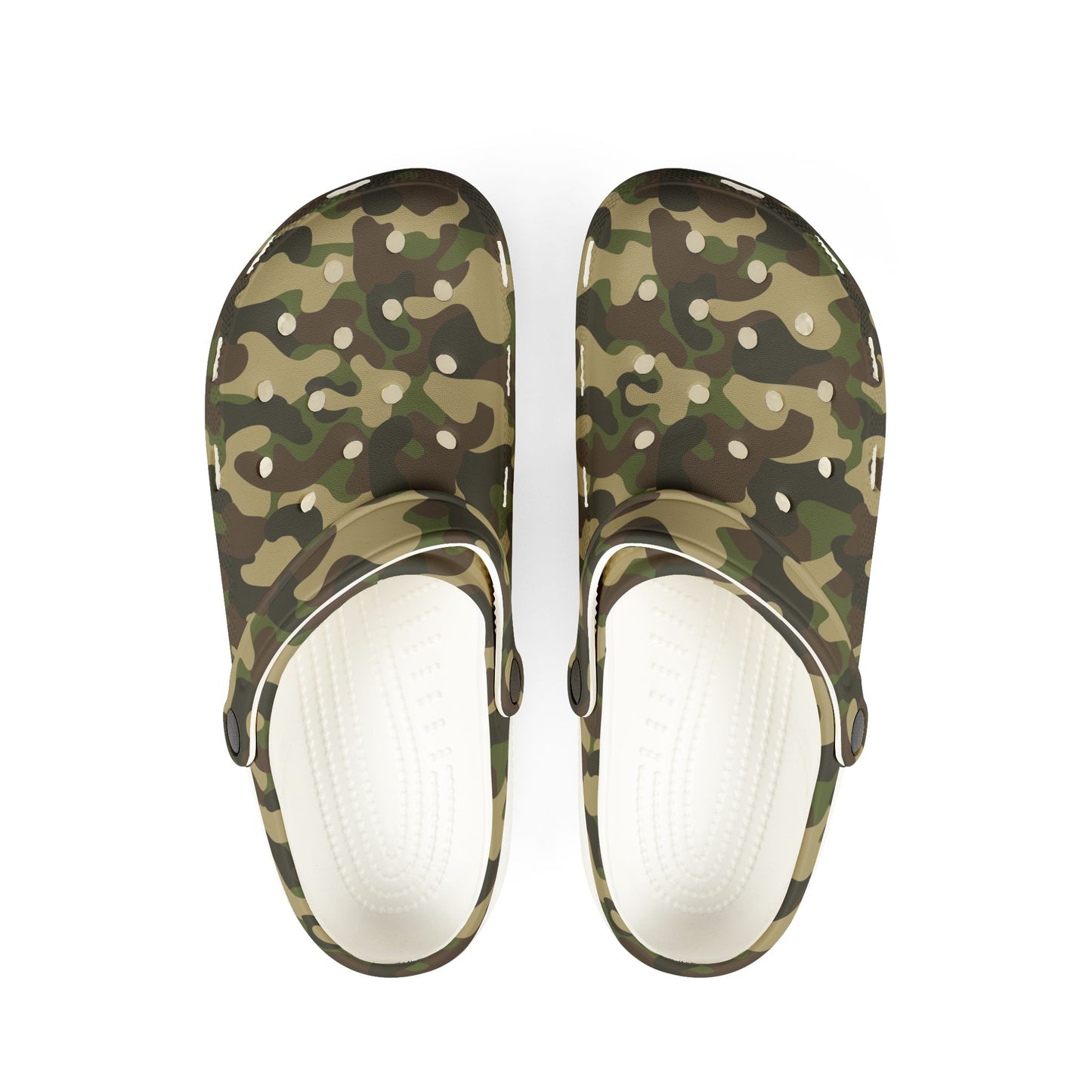 Camo EVA Foam Slip-On Shoes, Lightweight Clogs for Garden, Casual Wear, Summer Outings, Comfortable Footwear