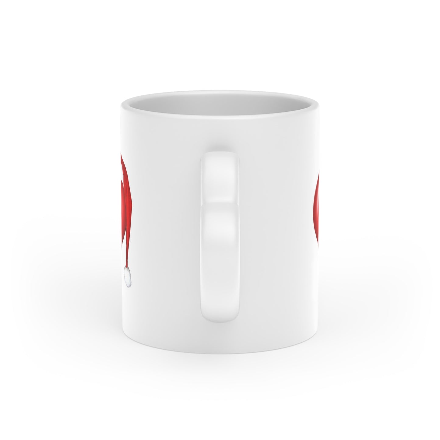 Festive Heart-Shaped Mug for Christmas Cheer