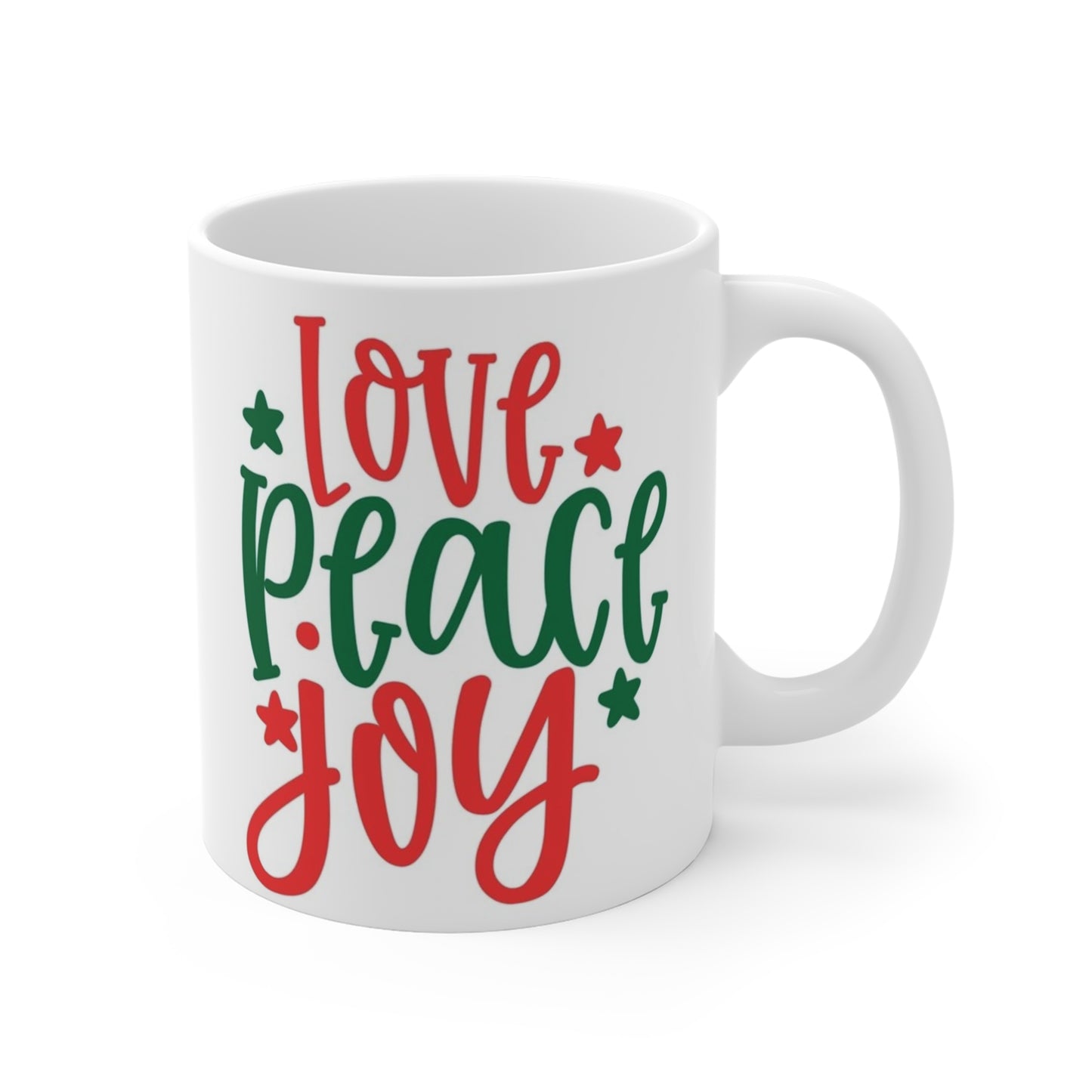 Love Peace Joy Holiday Mug