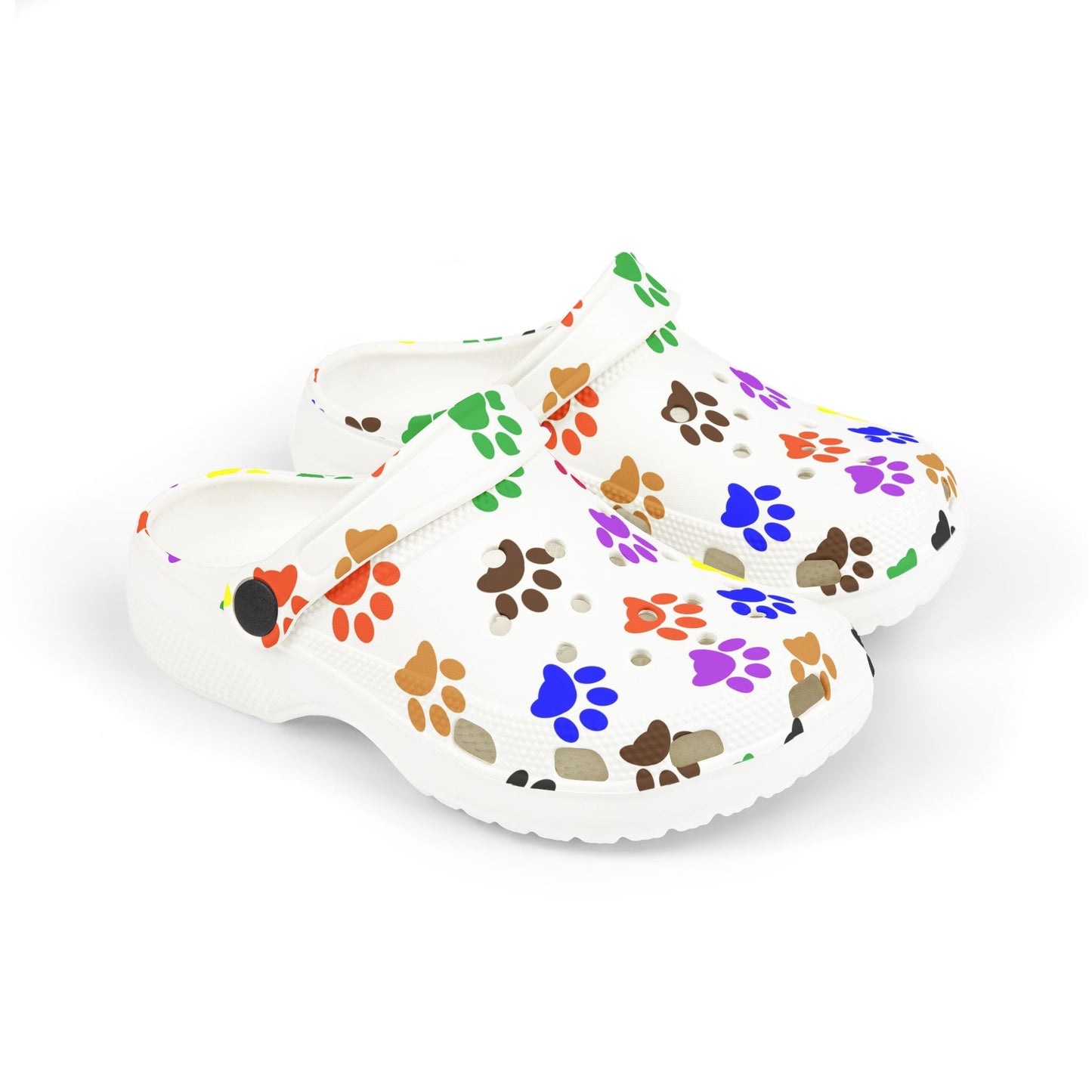 Kid's Colorful Paw Print Clogs | Fun Summer Footwear | Pet Lovers Gift | Playtime Shoes | Kids Sandals | Outdoor Adventure