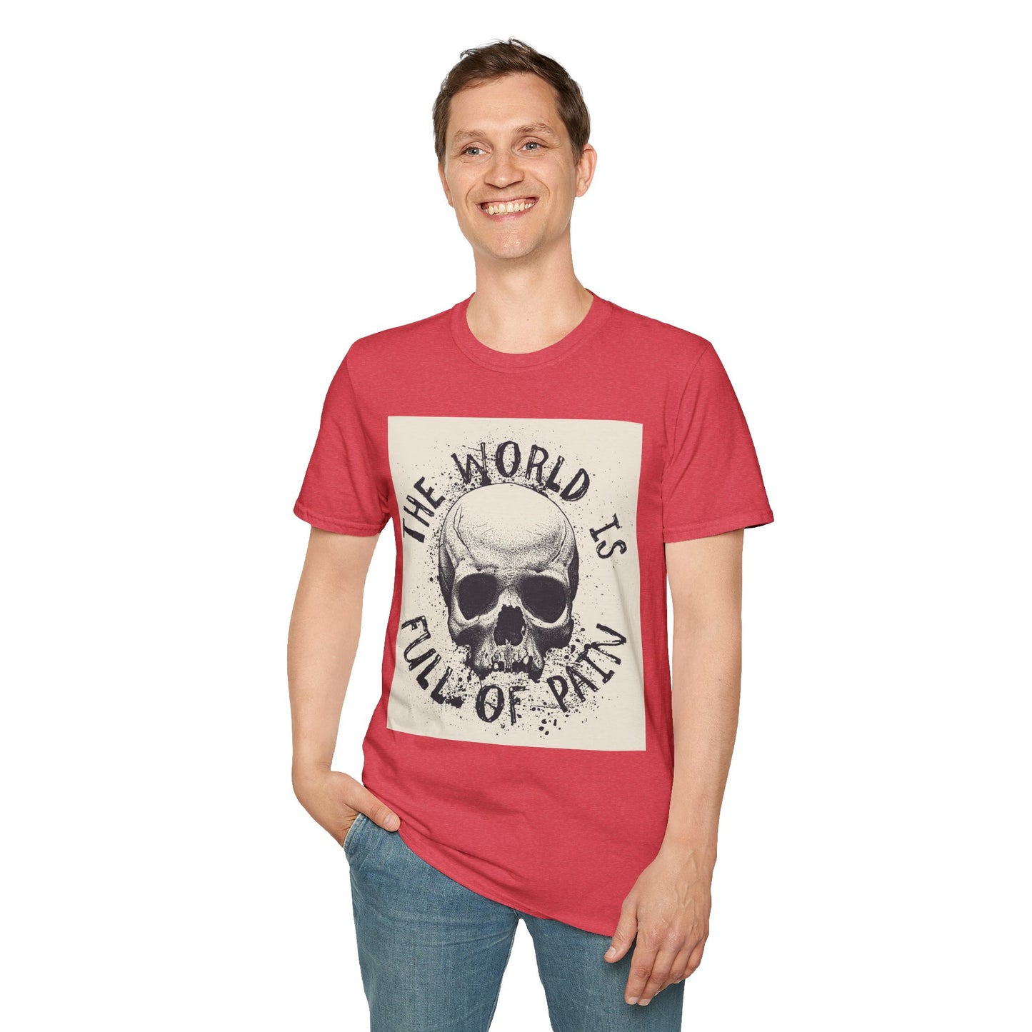 Skull Graphic Unisex T-Shirt - Edgy Casual Wear for Comfort & Style, Grunge Fashion, Gift for Him/Her, Halloween Outfit, Alternative Apparel