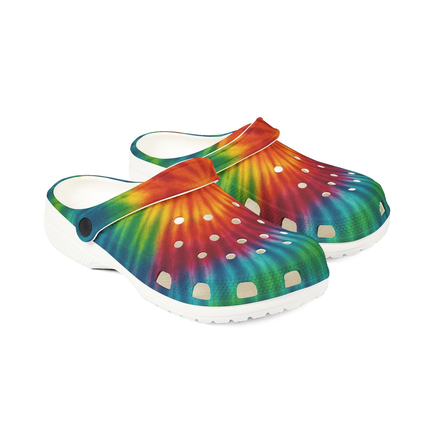 Vibrant Tie-Dye EVA Foam Shoes | Comfortable Clogs for Summer, Beach, Gardening, Fun Gifts, Festive Footwear