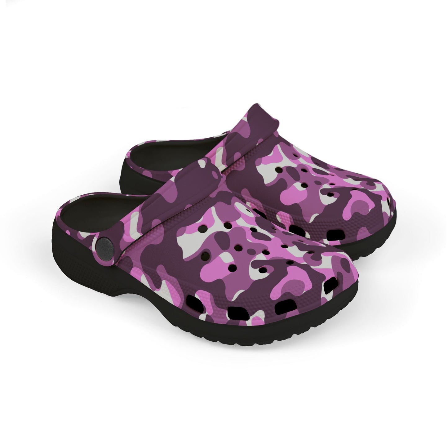 Kid's Stylish EVA Foam Clogs - Fun Camo Design, Summer Slip-Ons, Kids Footwear, Playtime Shoes, Birthday Gift